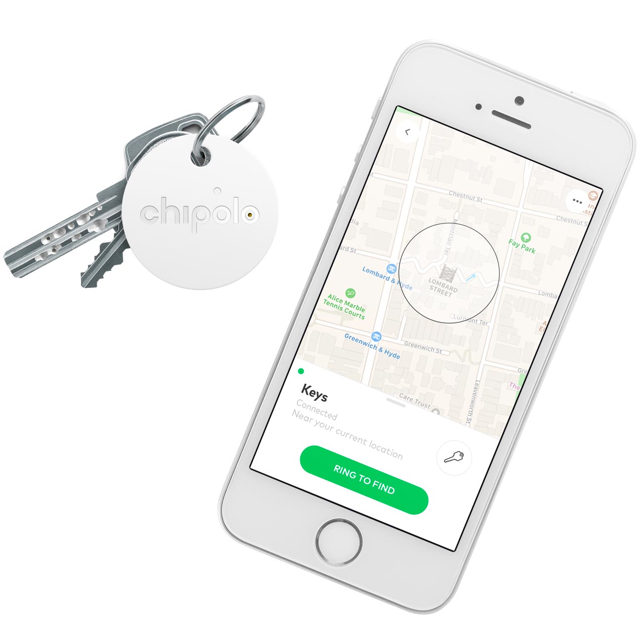 Умный брелок Chipolo умный брелок Classic (CH-M45S-WE-R)