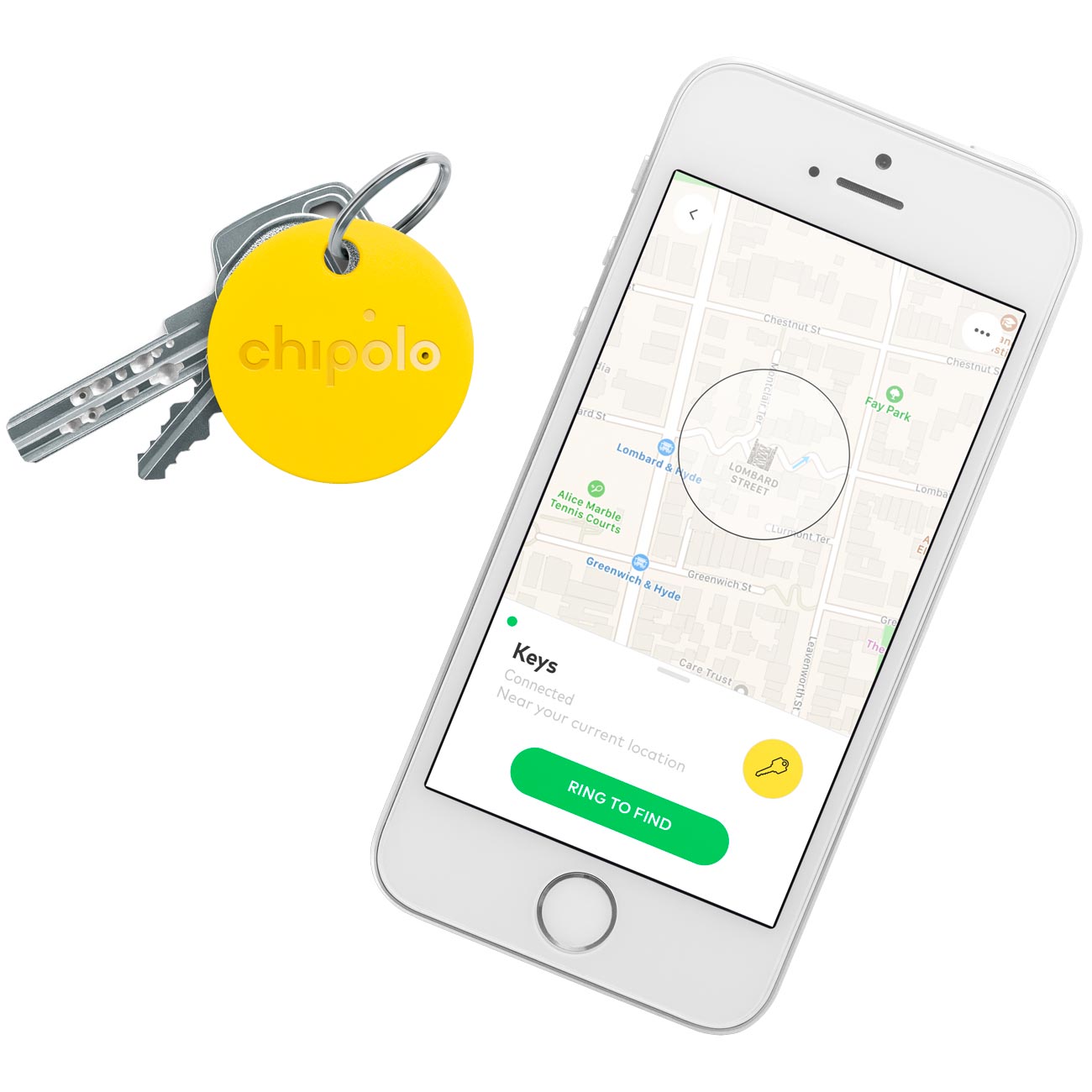Умный брелок Chipolo Classic (CH-M45S-YW-R)