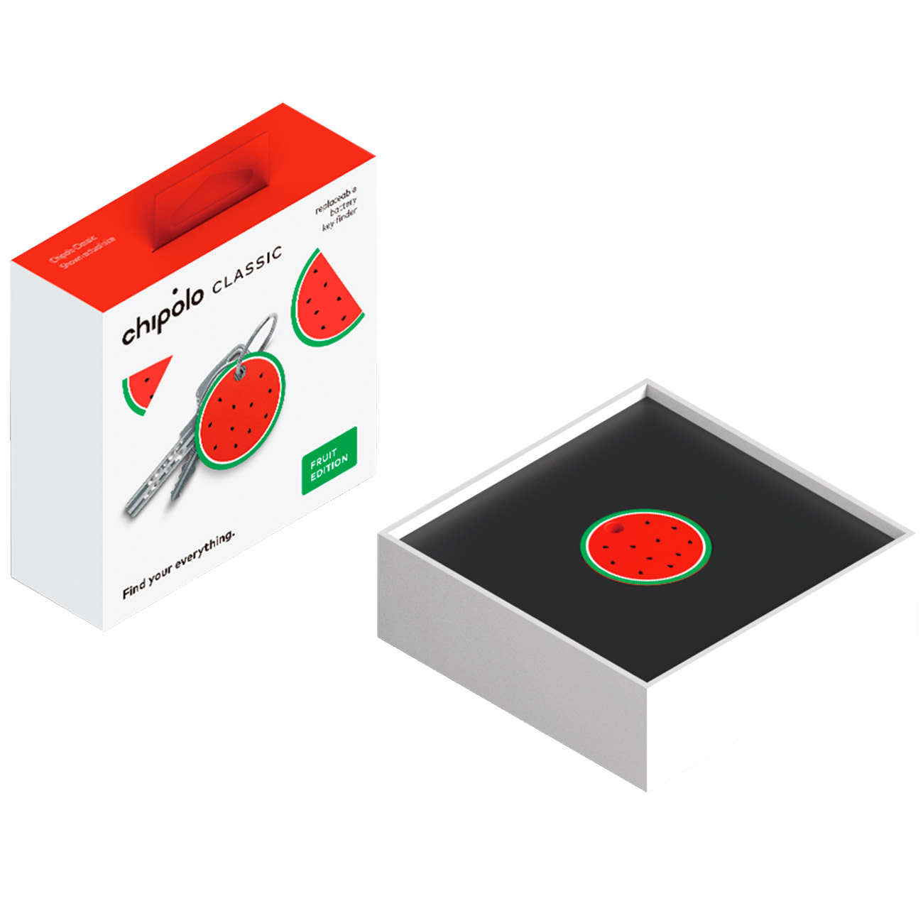 Умный брелок Chipolo Classic Fr. Арбуз (CH-M45S-RD-R_WMN)