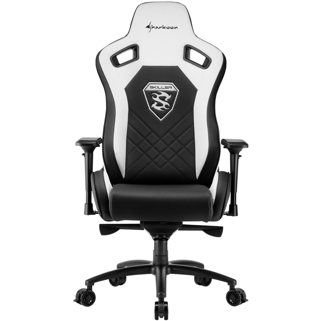 Кресло компьютерное игровое Sharkoon Skiller SGS4 Black/белый