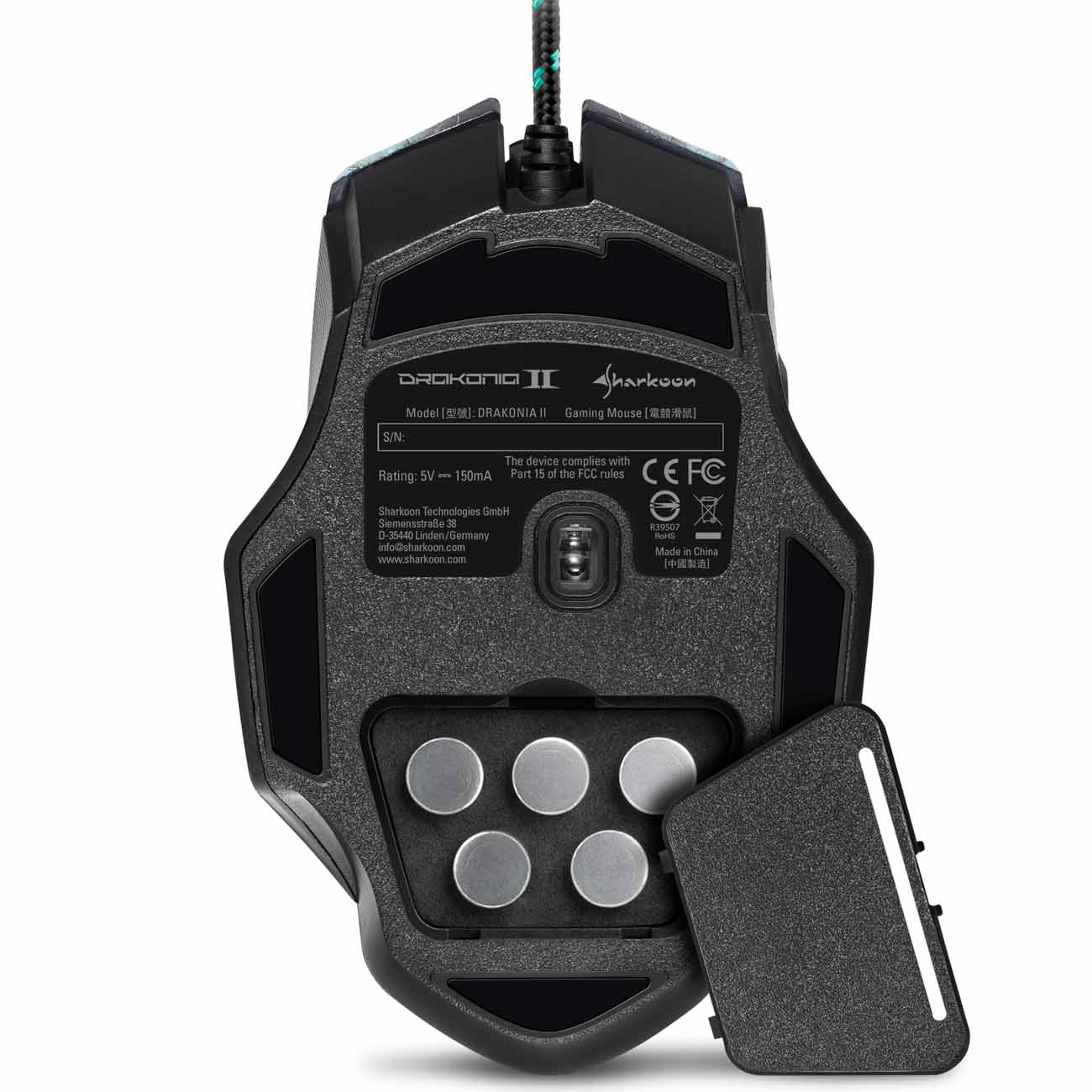 Игровая мышь Sharkoon Drakonia Il зеленый