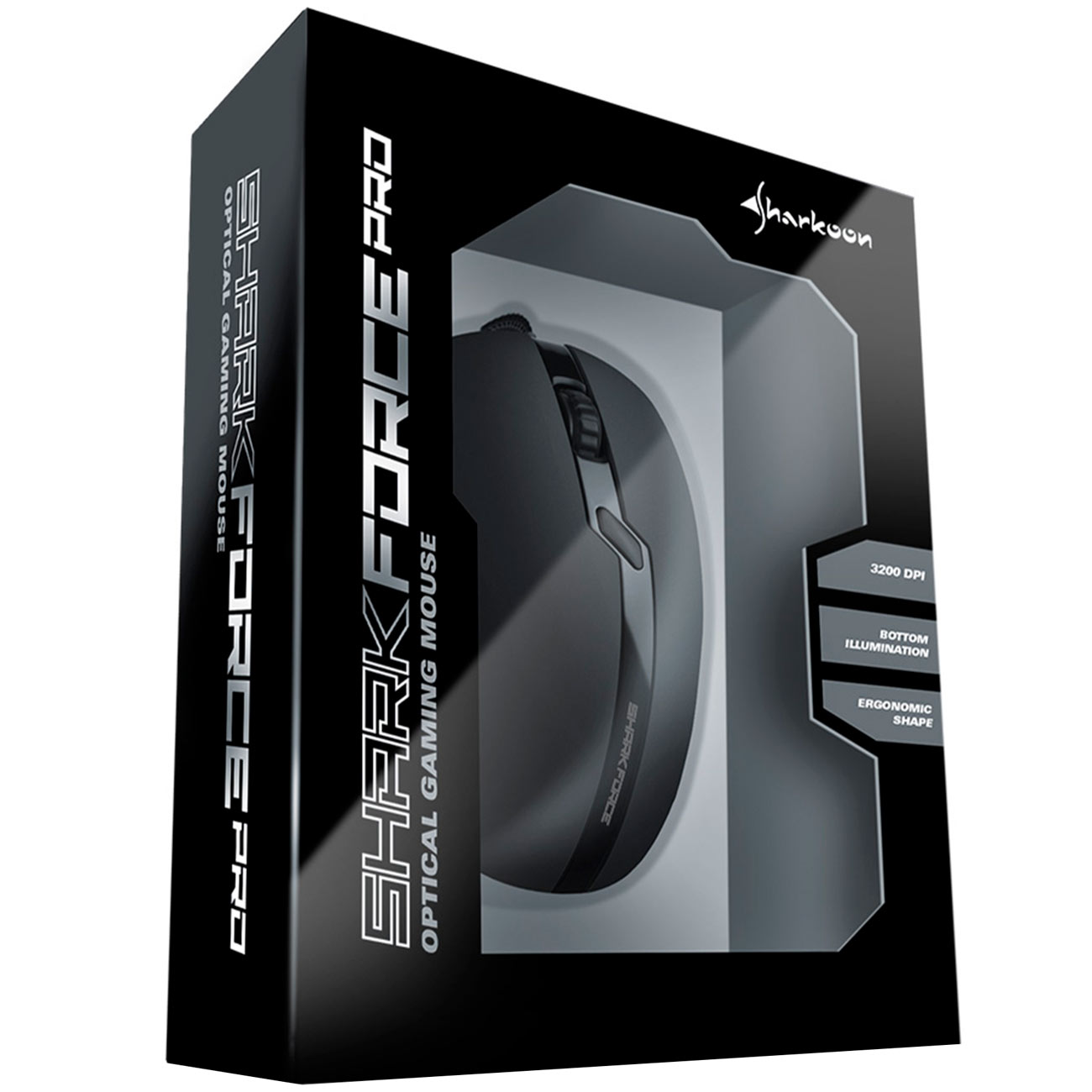 Игровая мышь Sharkoon Force Pro черный