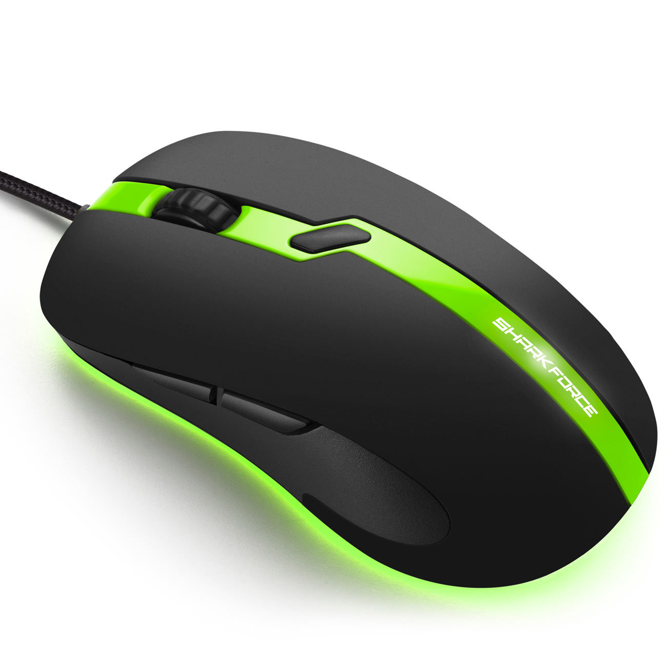 Игровая мышь Sharkoon Force Pro зеленый