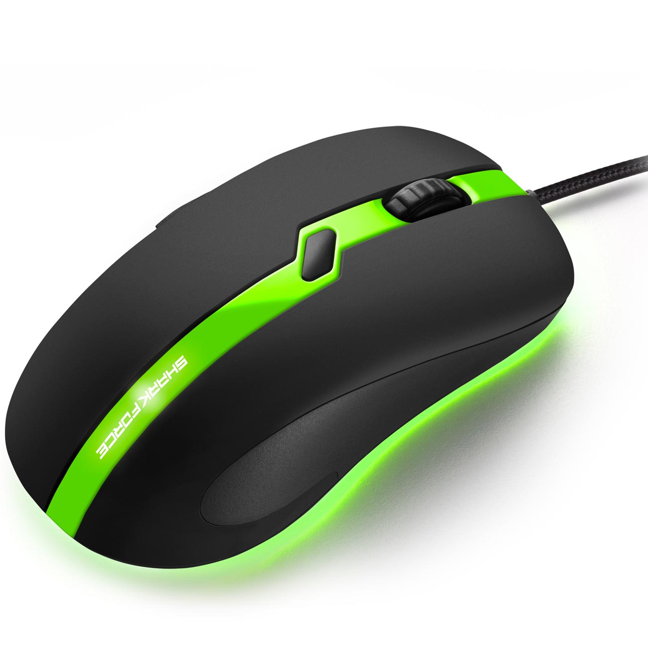 Игровая мышь Sharkoon Force Pro зеленый