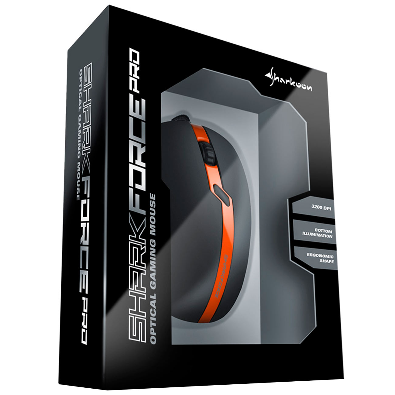 Игровая мышь Sharkoon Force Pro оранжевый