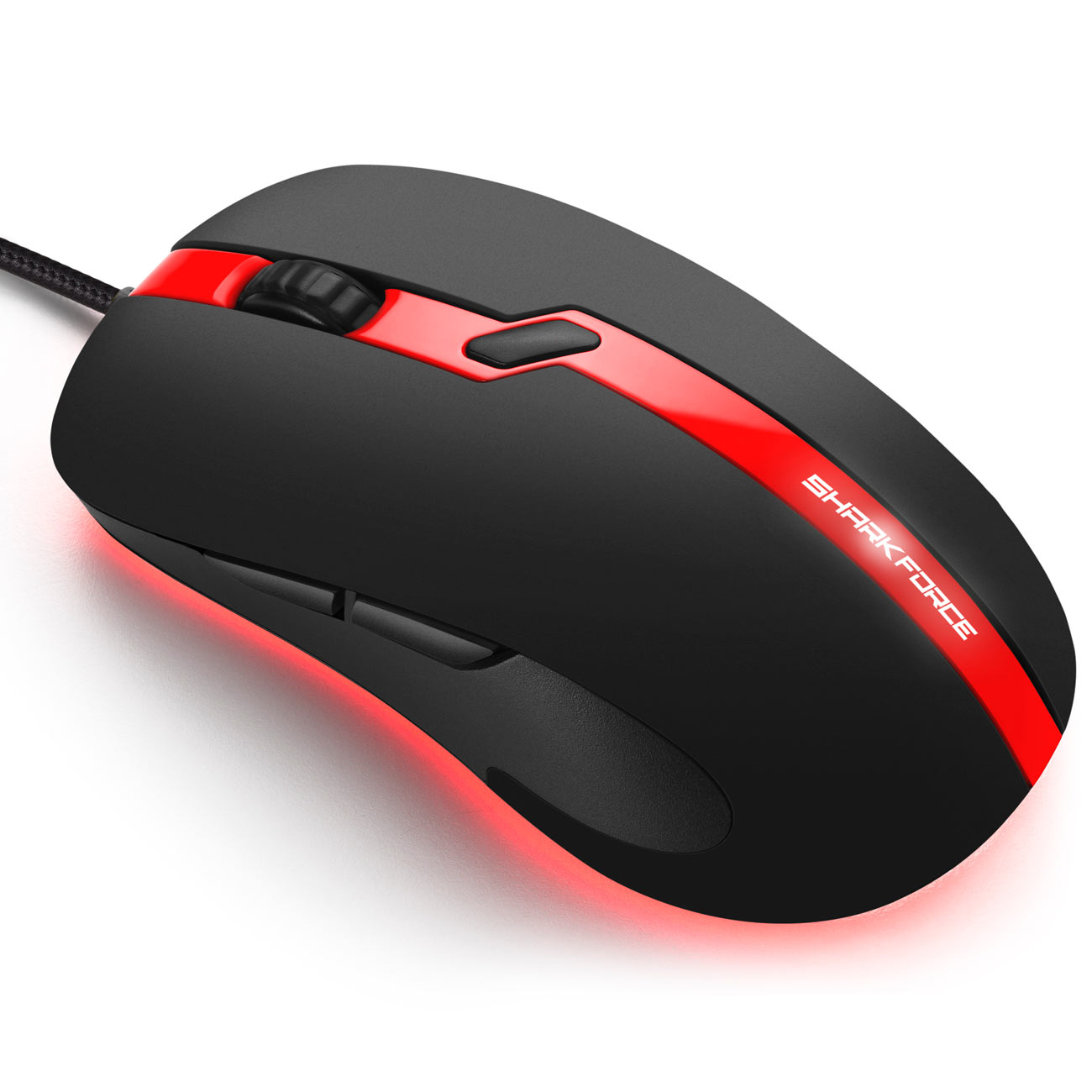 Игровая мышь Sharkoon Force Pro красный