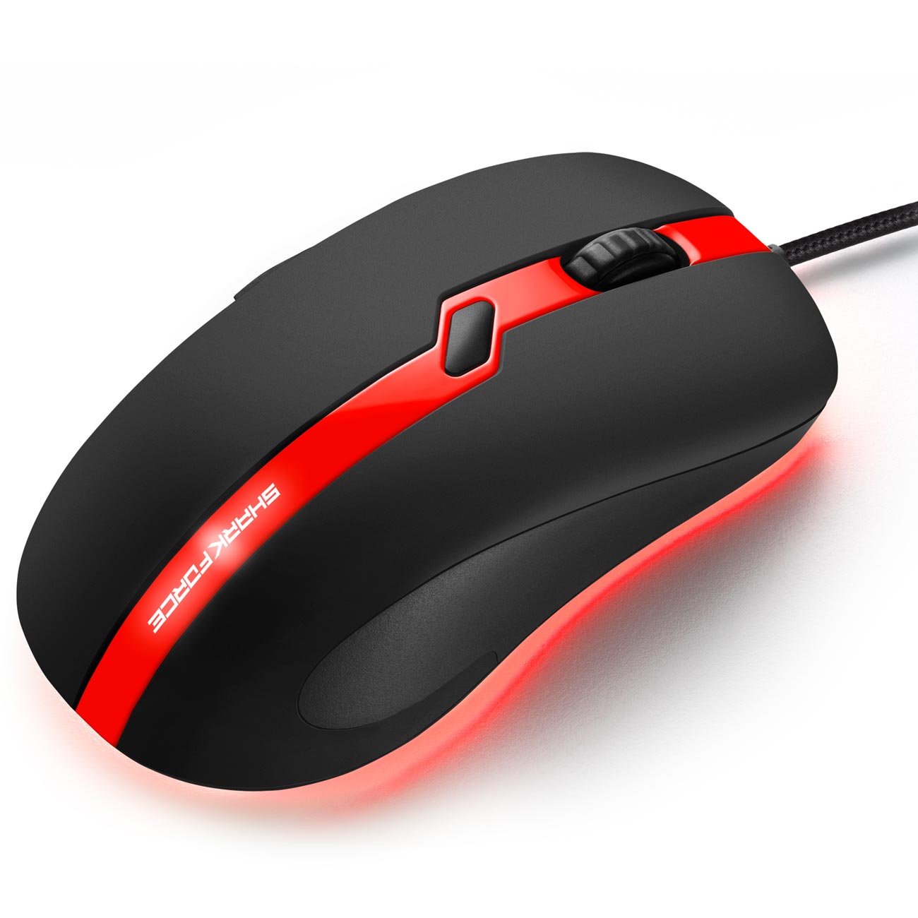Игровая мышь Sharkoon Force Pro красный