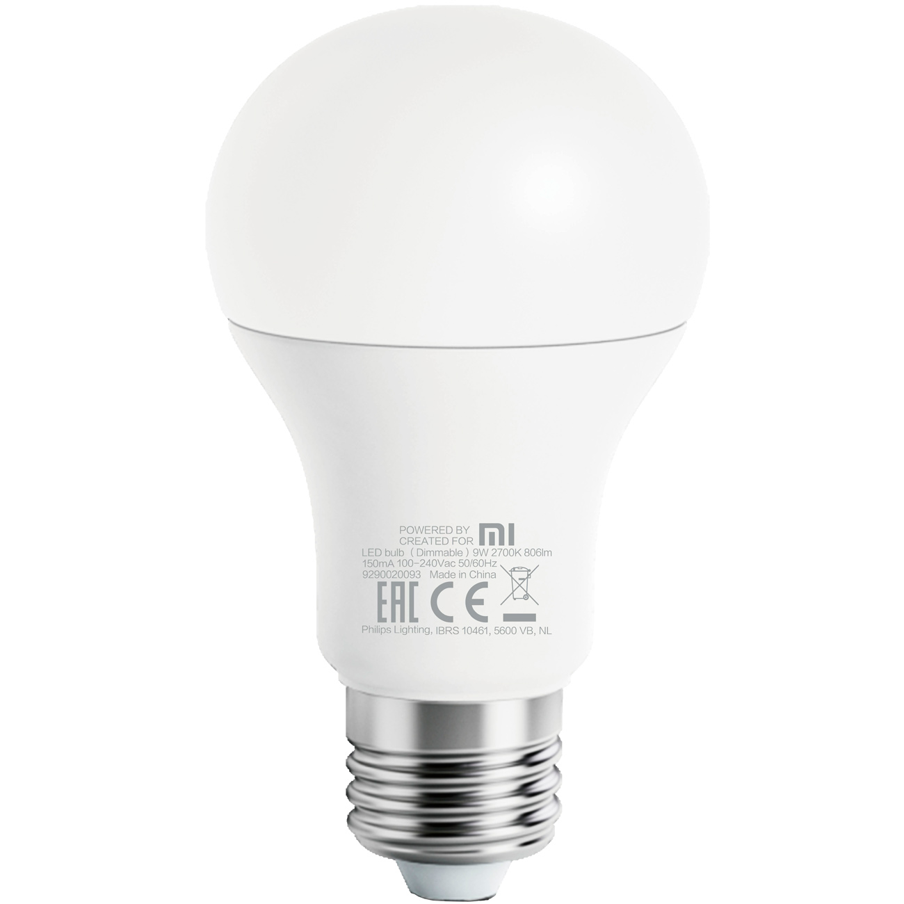 Умная лампочка Philips Wi-Fi bulb E27 White (MUE4088RT)