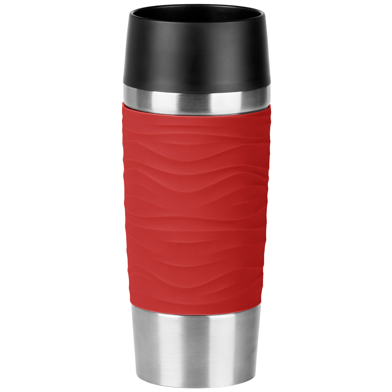 Термокружка Emsa Travel Mug Waves 0,36л красный (N2011100) фото