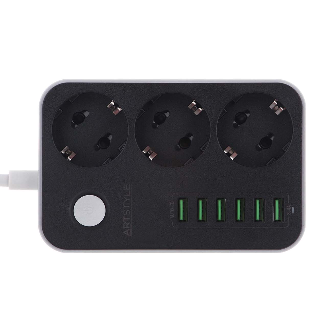Сетевой фильтр ARTSTYLE CL-3631B черный