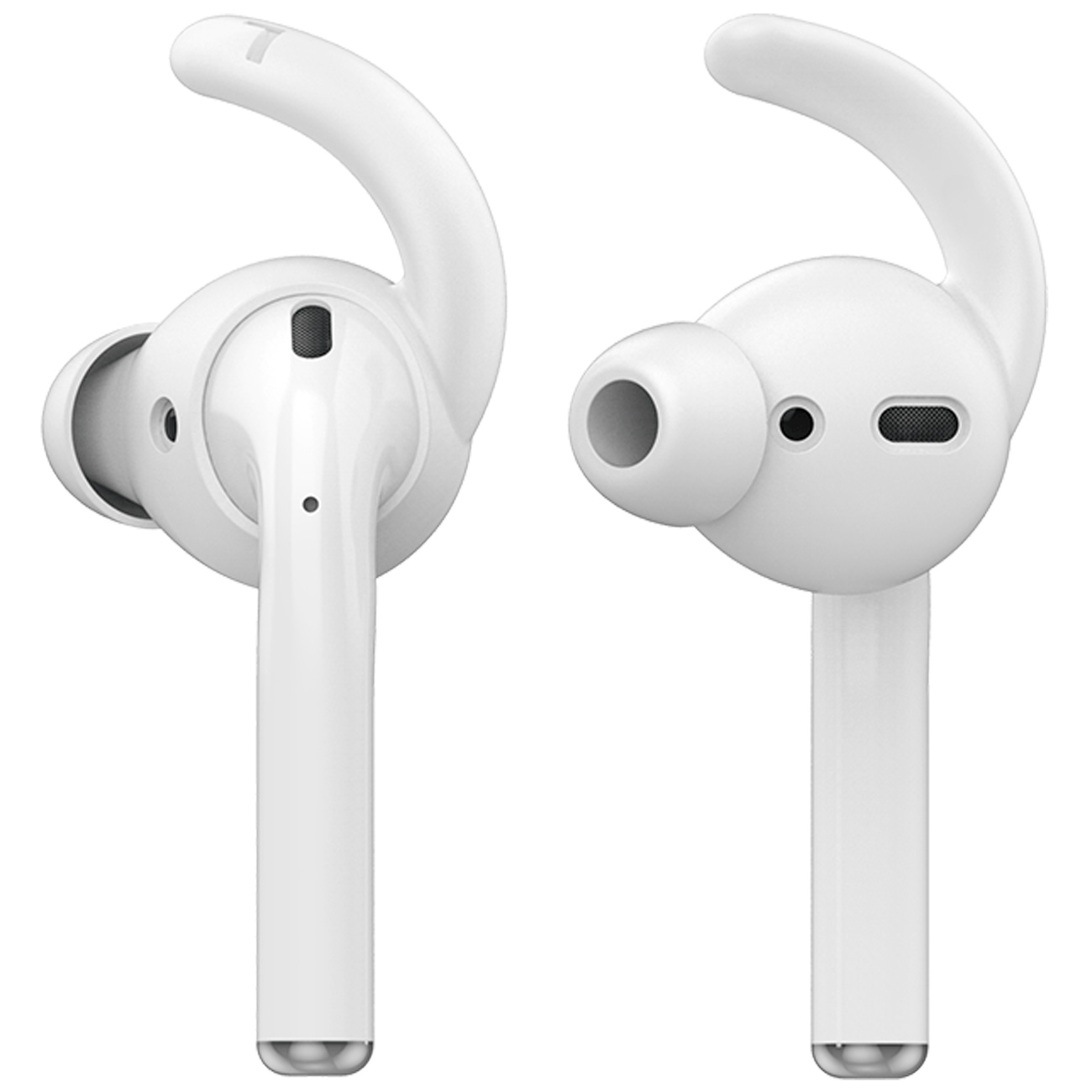 Силиконовые амбушюры для AirPods Deppa Hooks белые