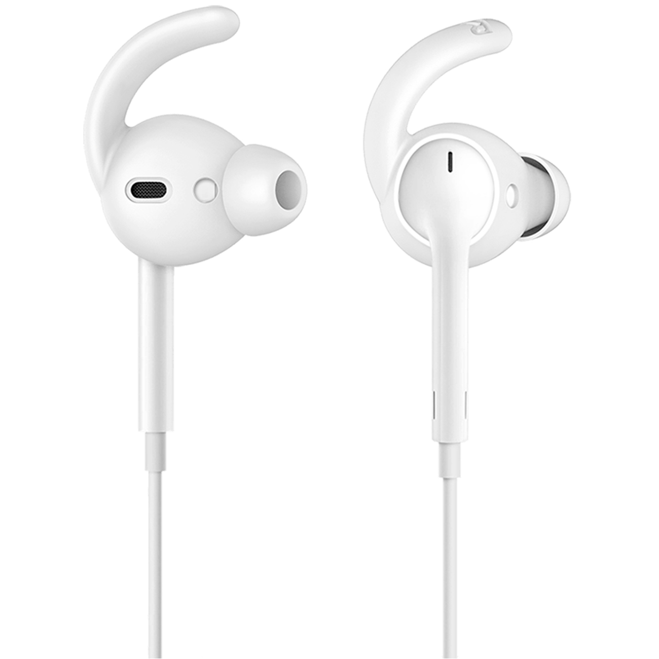 Силиконовые амбушюры для AirPods Deppa Hooks белые