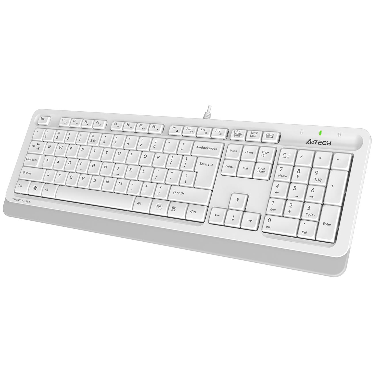 Клавиатура проводная A4Tech FStyler FK10 White/Grey