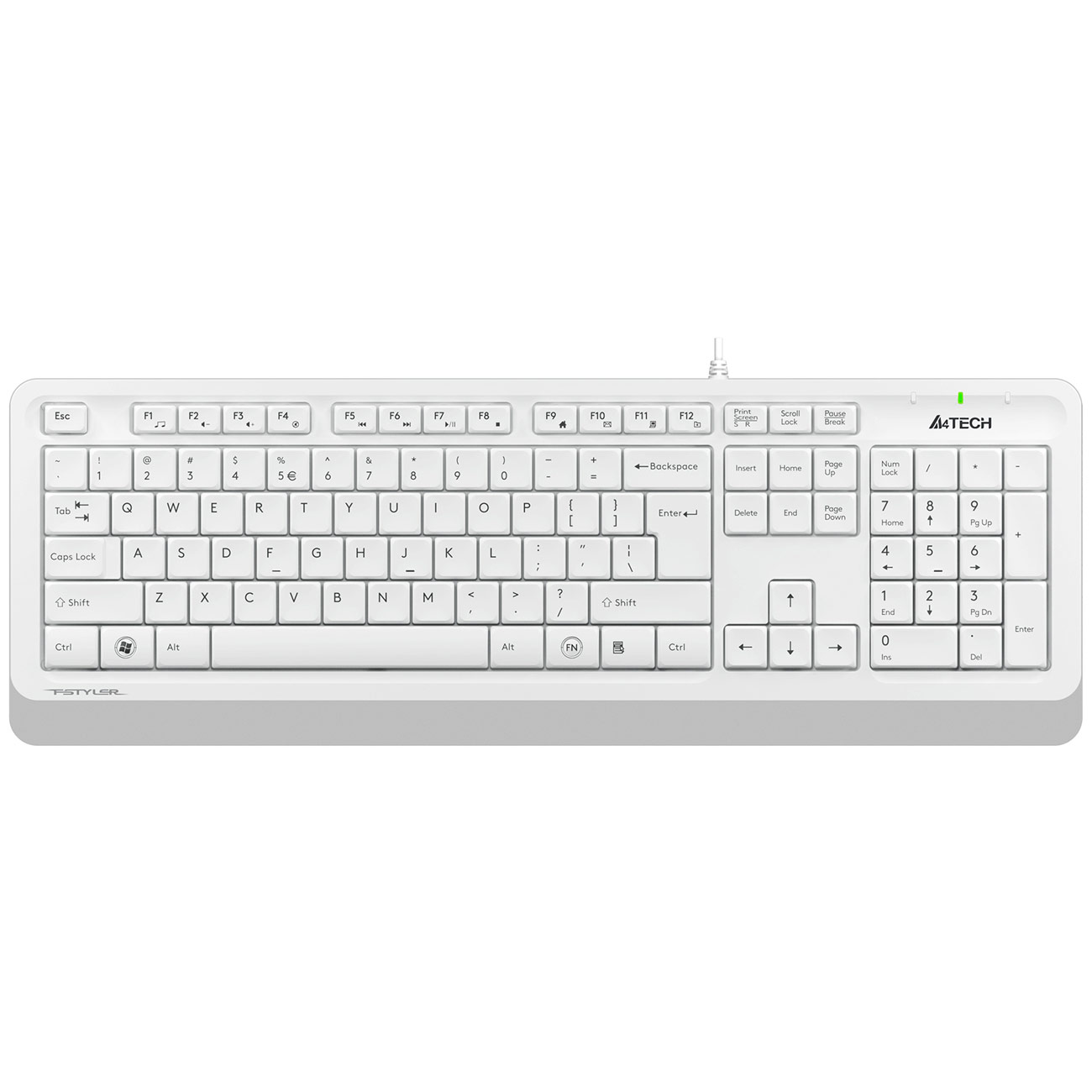 Комплект клавиатура+мышь A4Tech FStyler F1010 White/Grey