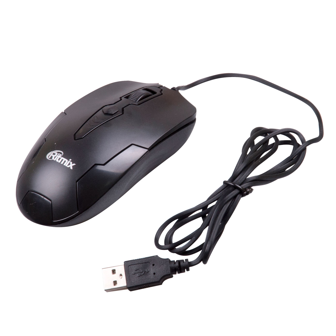 Мышь проводная Ritmix ROM-210 черный