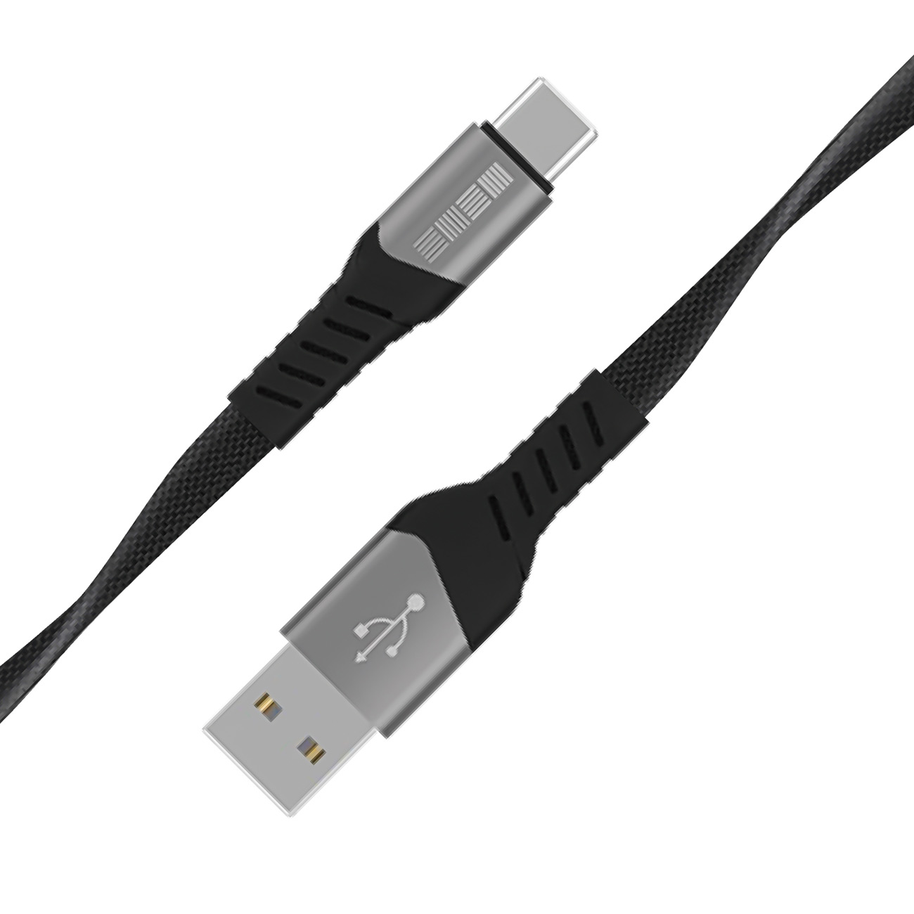 Кабель USB Type-C InterStep TypeC/USBA USB2.0 0,6м Dark Grey фото