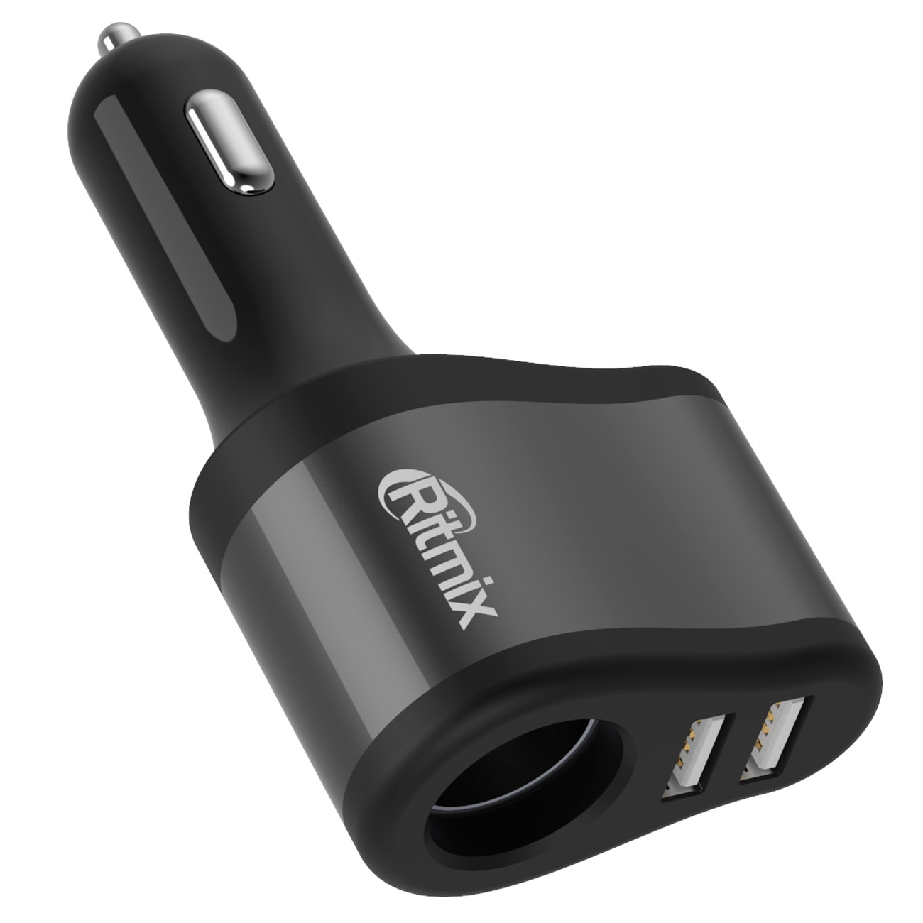 Разветвитель автоприкуривателя Ritmix RM-4621 Black/Grey