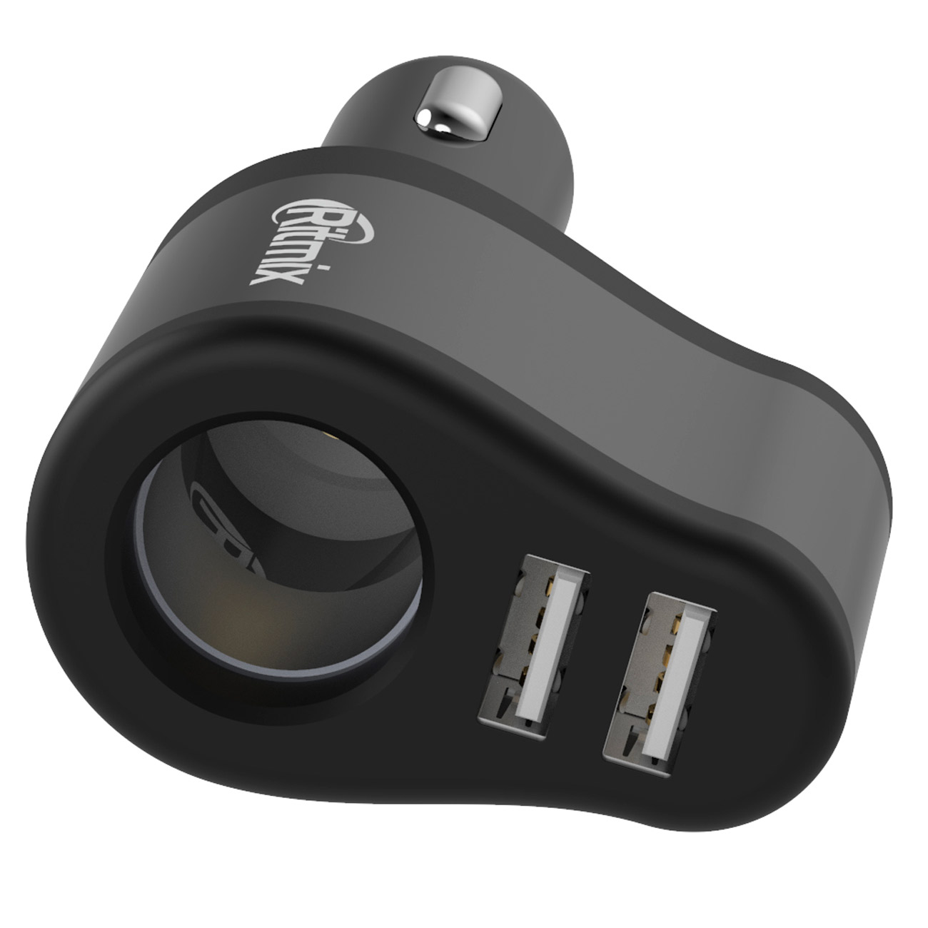 Разветвитель автоприкуривателя Ritmix RM-4621 Black/Grey
