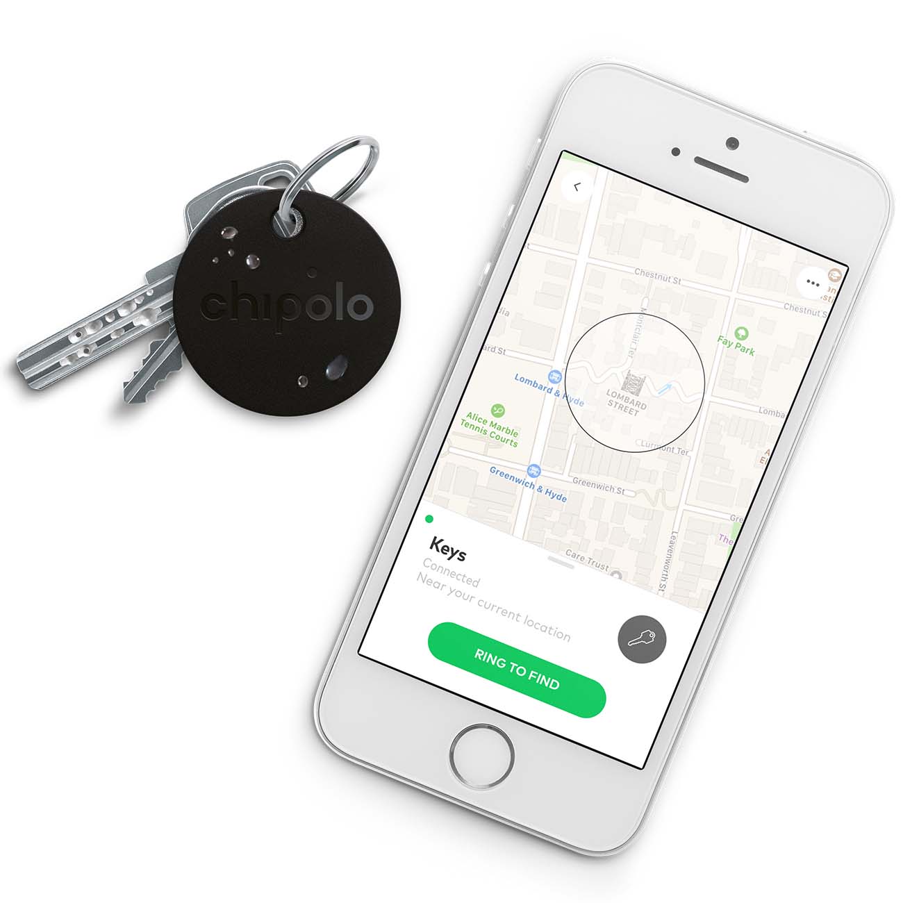 Умный брелок Chipolo Plus (CH-CPM6-BK-R)