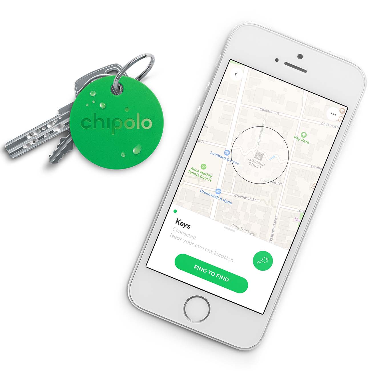 Умный брелок Chipolo умный брелок Plus (CH-CPM6-GN-R)