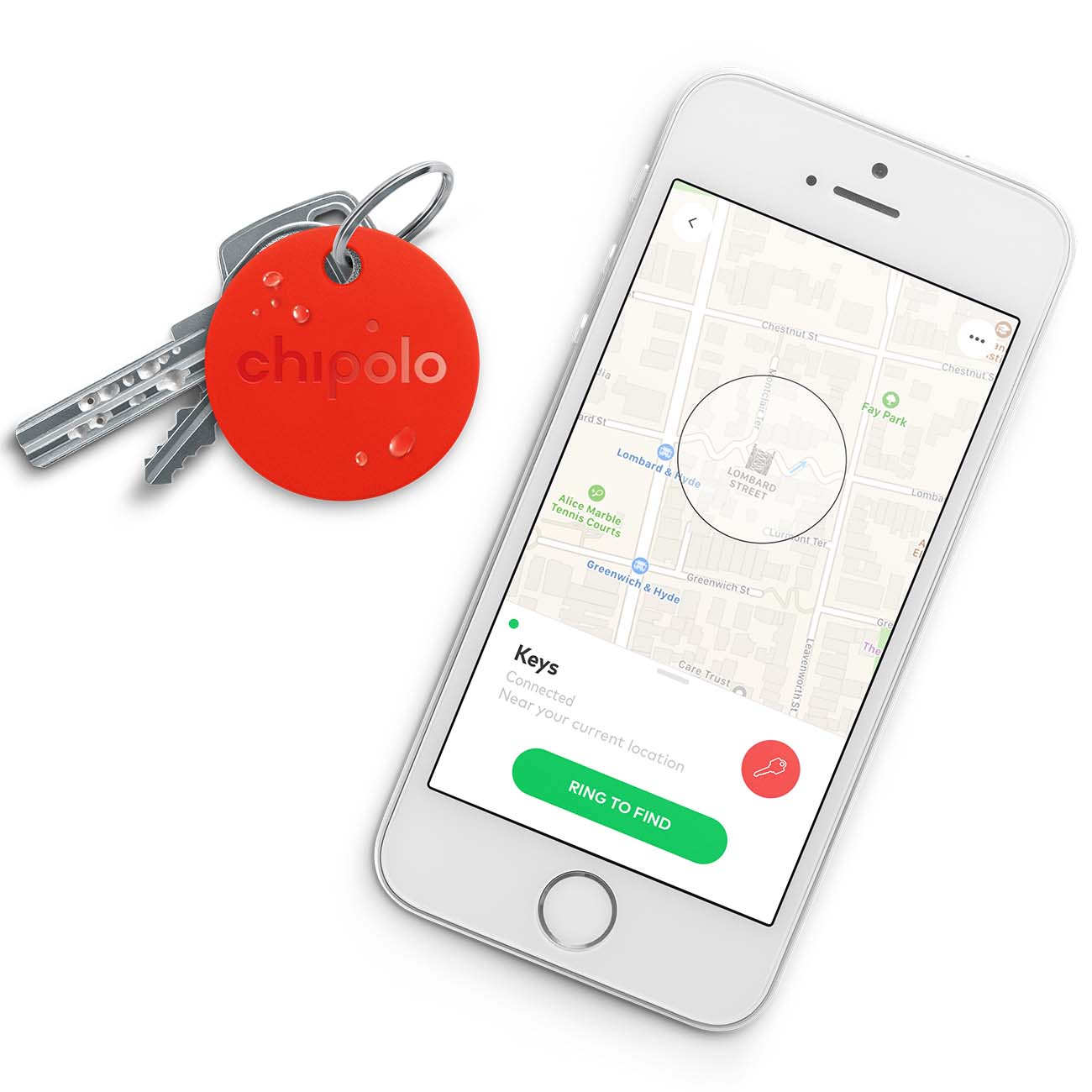 Smart гаджет Chipolo умный брелок Plus (CH-CPM6-RD-R)