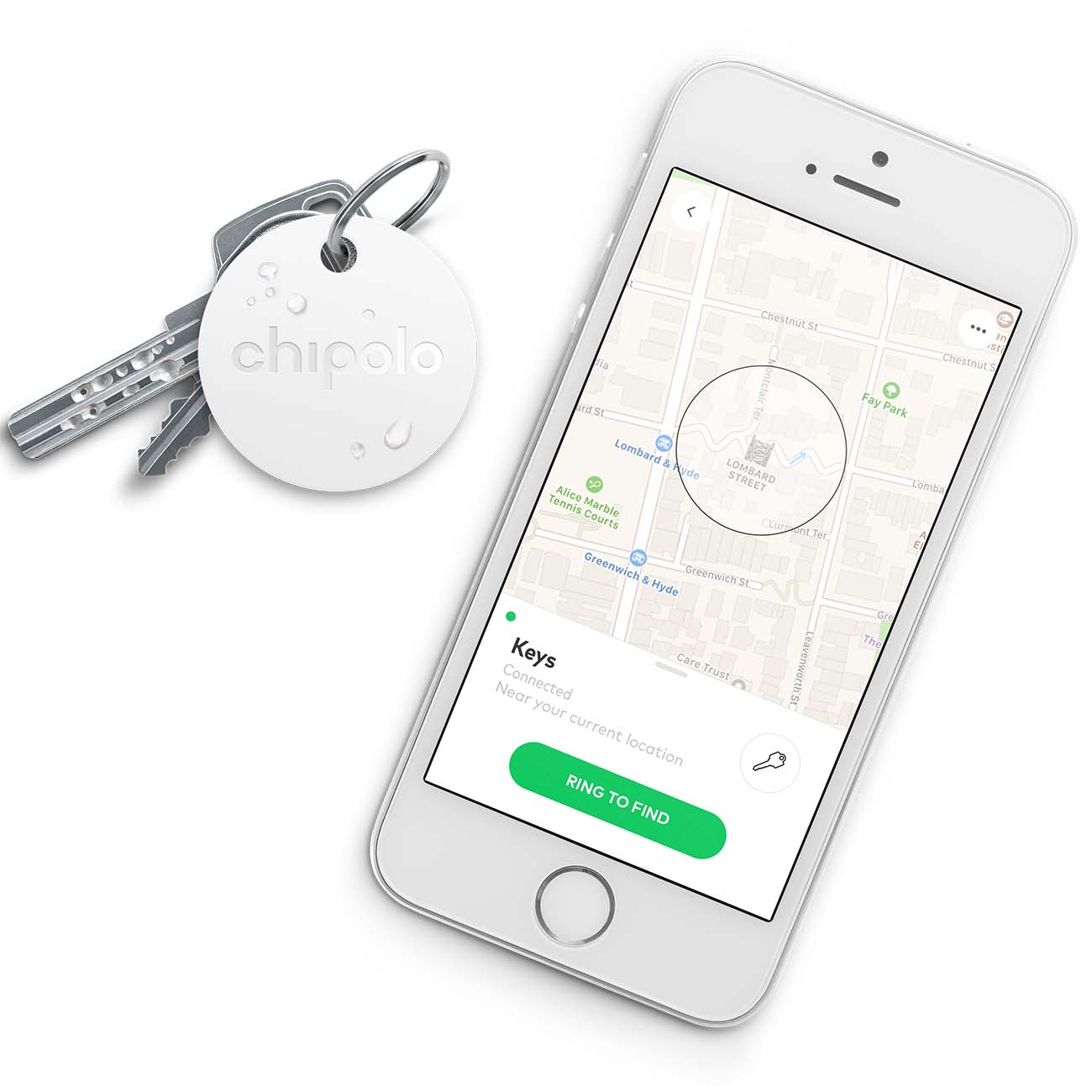 Умный брелок Chipolo умный брелок Plus (CH-CPM6-WE-R)