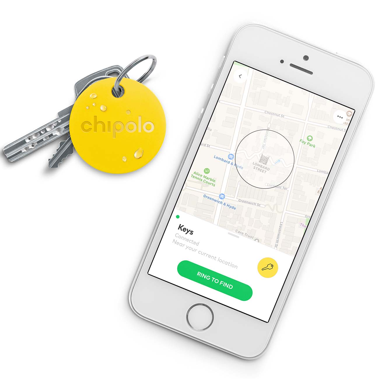 Умный брелок Chipolo умный брелок Plus (CH-CPM6-YW-R)