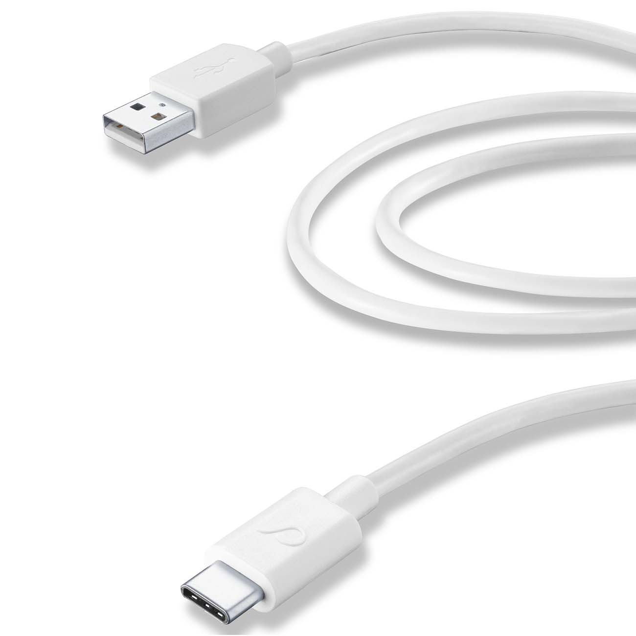 Кабель USB Type-C Cellular Line USB/USB-C 2м, White (USBDATACUSBC2MW)