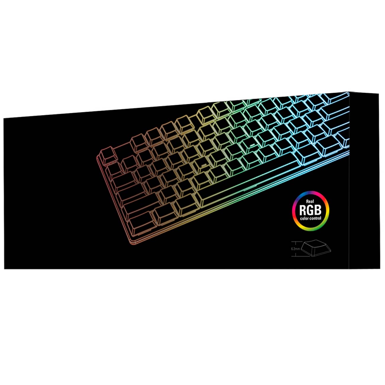 Игровая клавиатура Sharkoon PureWriter TKL RGB slim синий