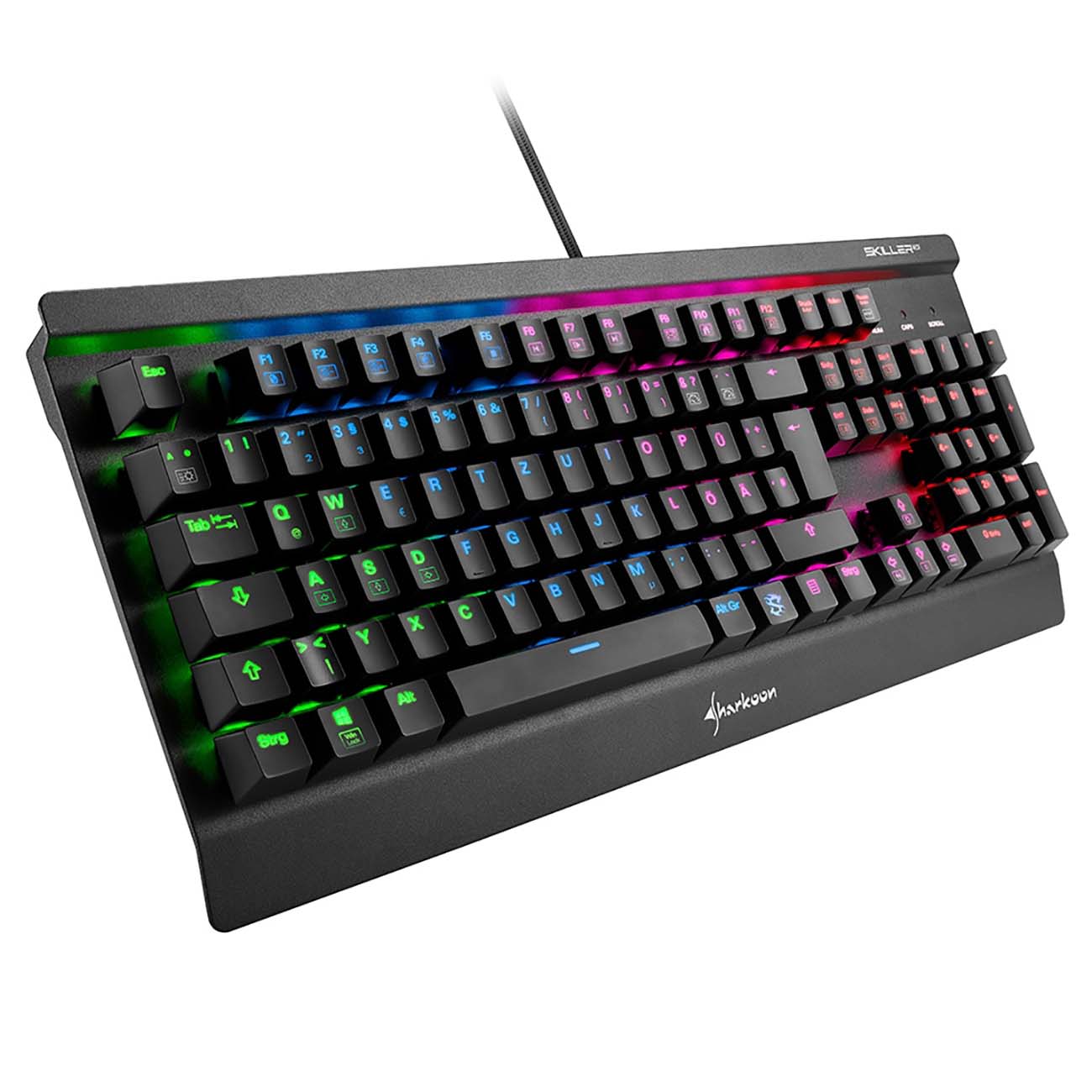 Игровая клавиатура Sharkoon Skiller Mech SGK3 коричневый