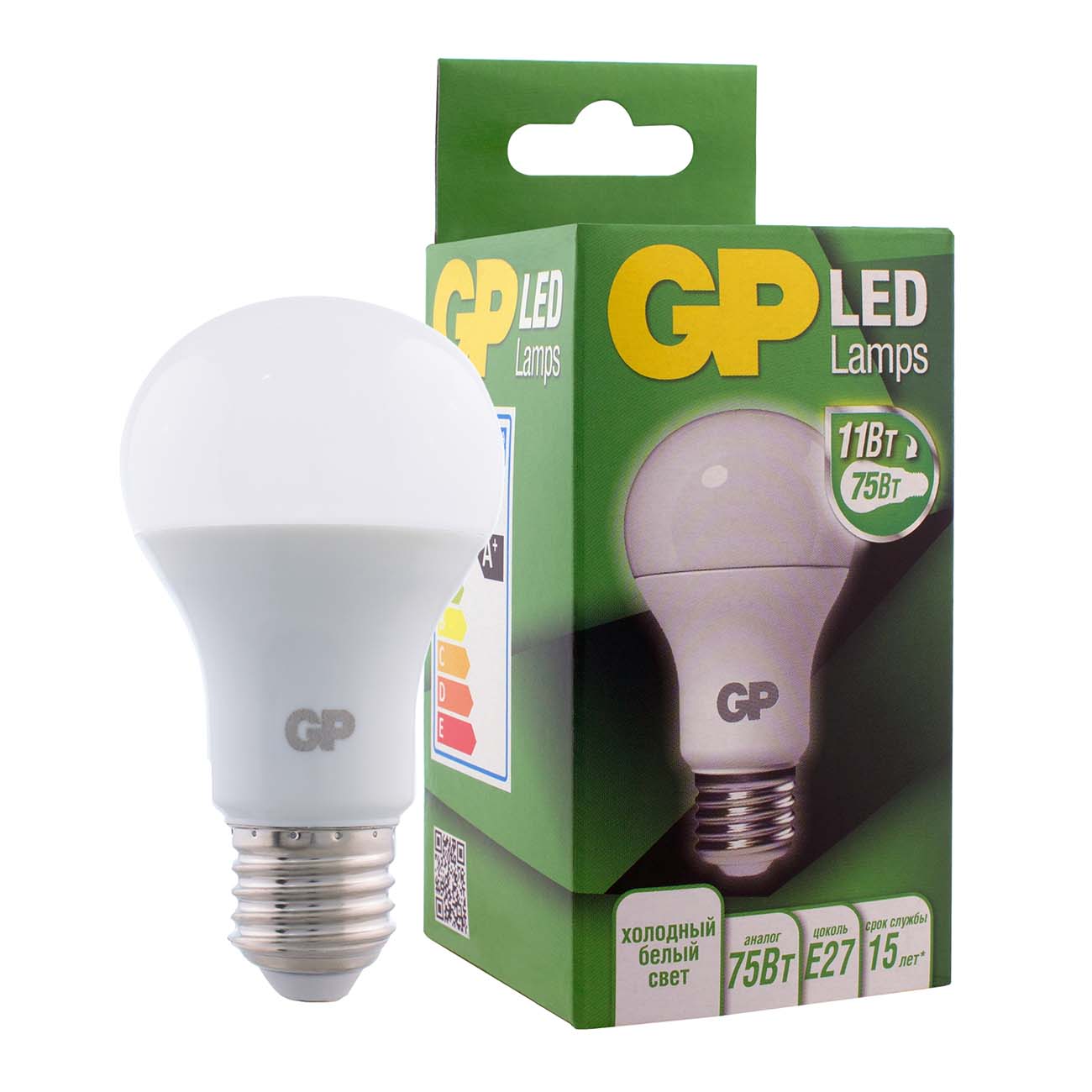 Лампа LED GP LEDA60-11WE27-40K-2CRB1