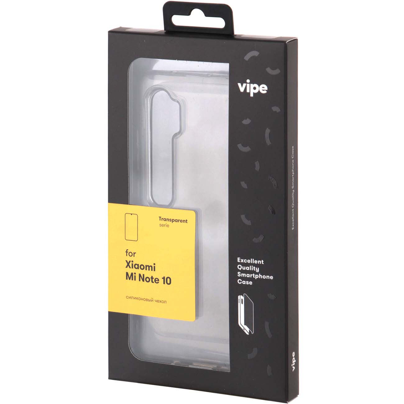 Чехол Vipe Color для Xiaomi Mi Note 10, Transparent серый