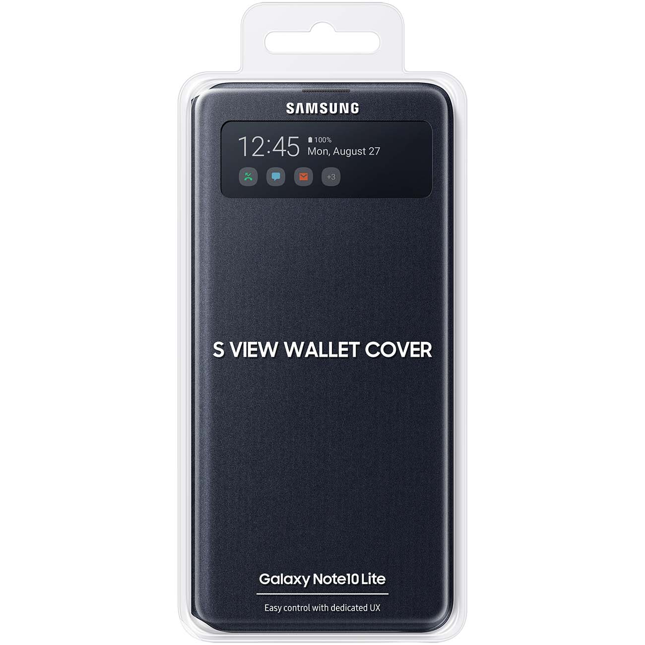 Чехол Samsung S View Wallet Cover для Note10 Lite, черный