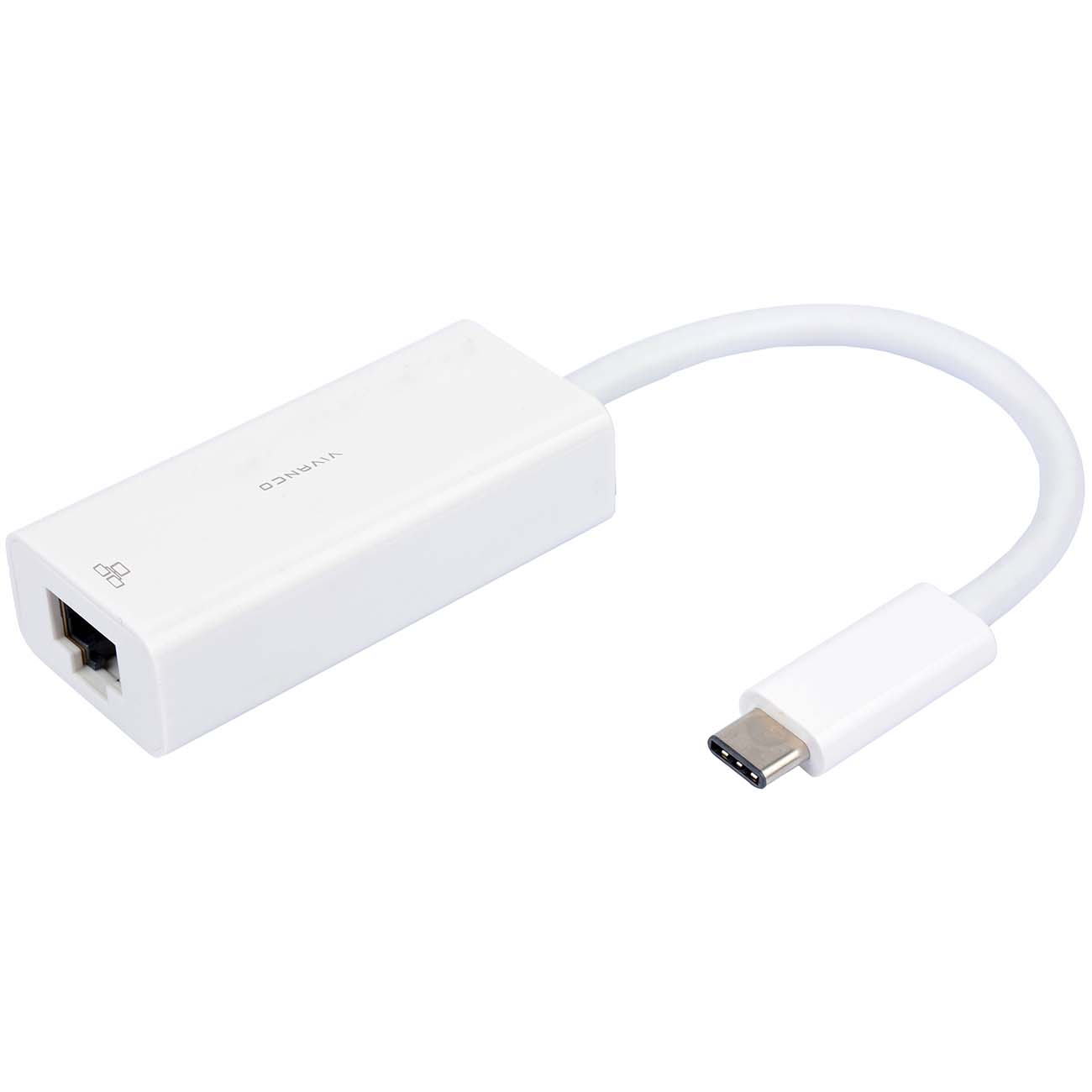 Разветвитель для компьютера Vivanco Type-C папа/LAN мама 0,1м (45383) фото