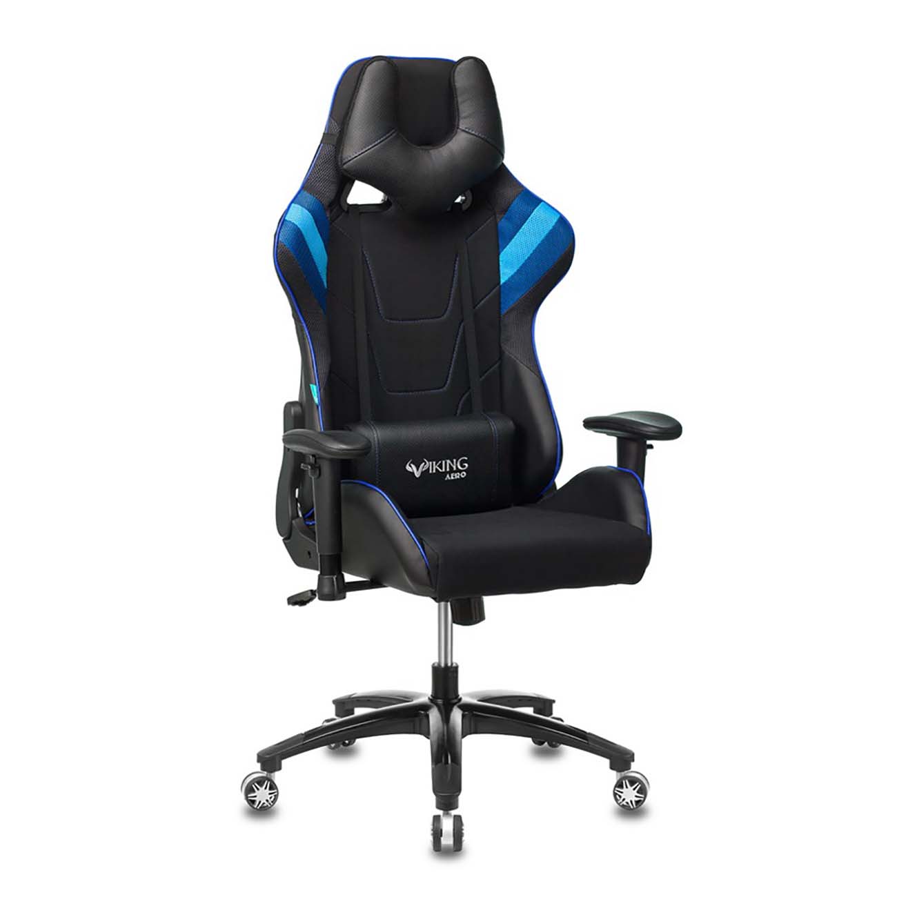 Кресло компьютерное игровое Бюрократ VIKING 4 AERO синий