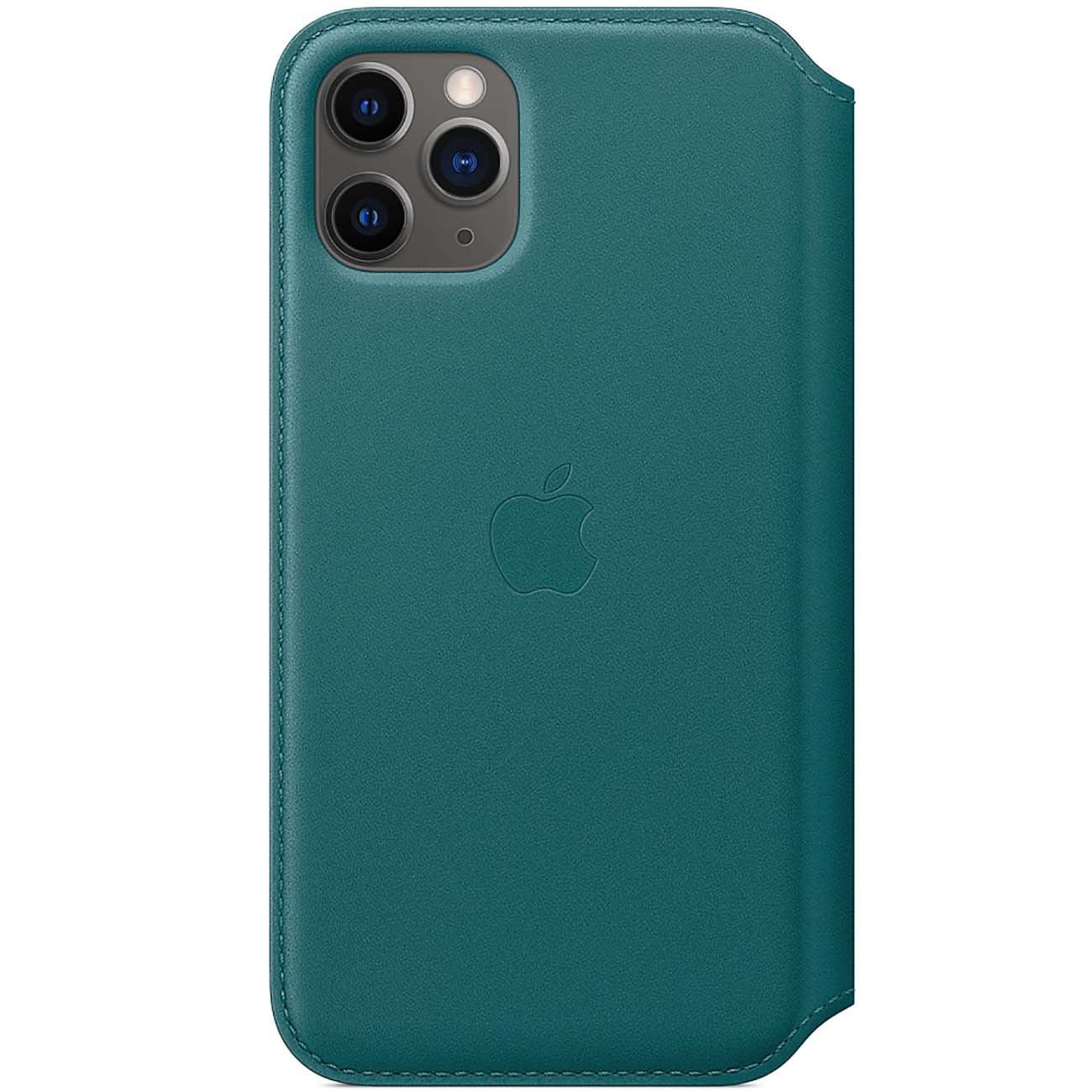 Чехол Apple iPhone 11 Pro Max Leather Folio Peacock фото