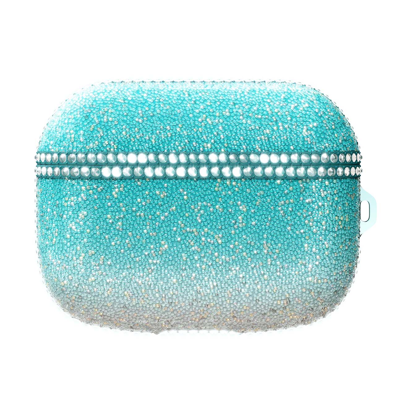 Чехол Red Line для кейса AirPods Pro со стразами тиффани