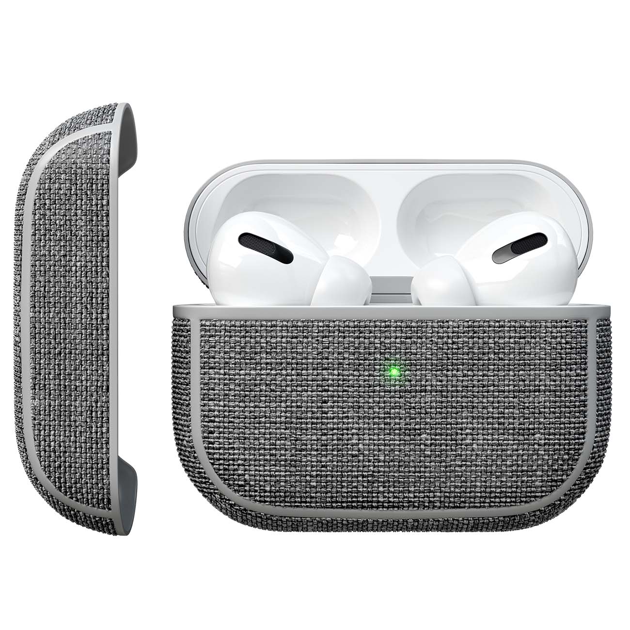 Чехол для кейса Red Line AirPods Pro, текстиль, серый