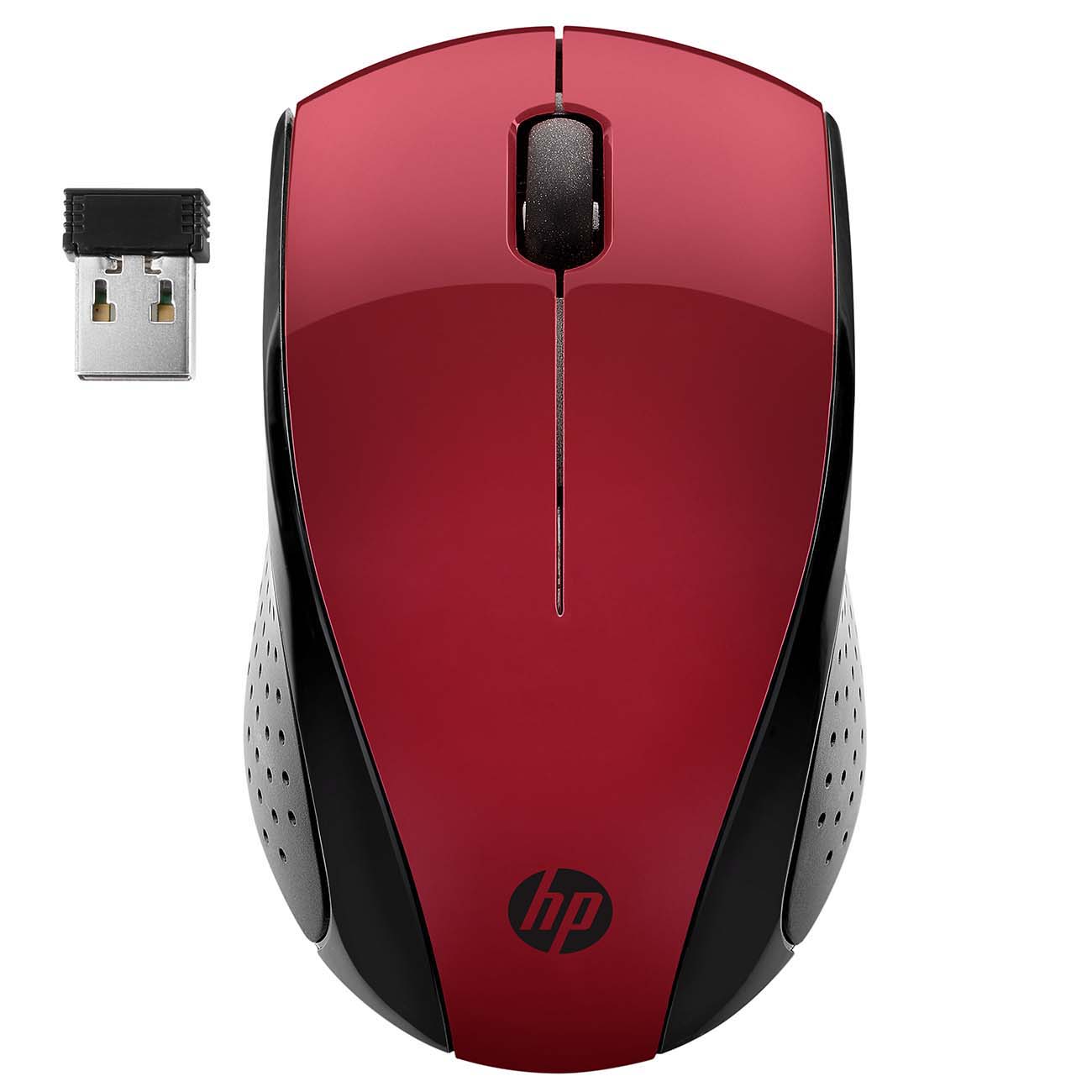 Мышь беспроводная HP 220 Black/красный