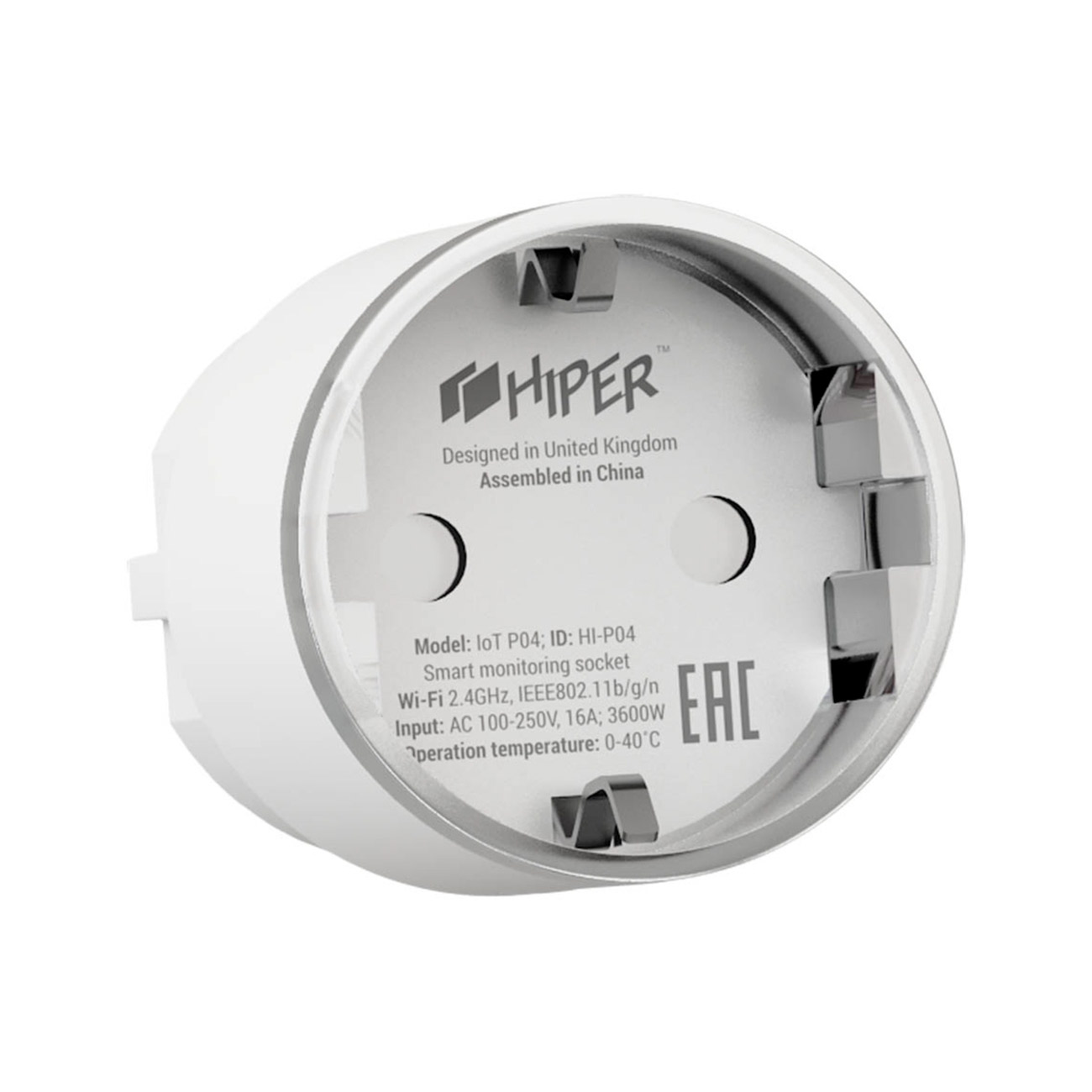 Умная розетка HIPER со счетчиком IoT P04 3600Вт (HI-P04)