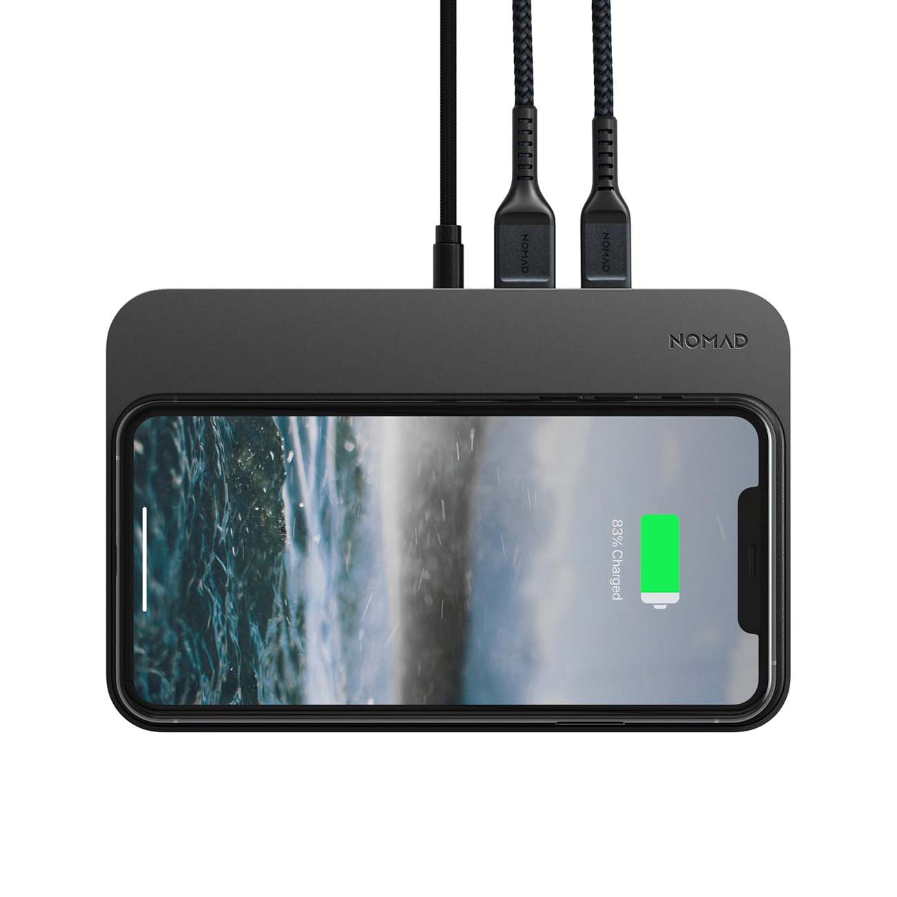 Беспроводное зарядное устройство Nomad Base Station Hub Edition Black (NM30011A30)