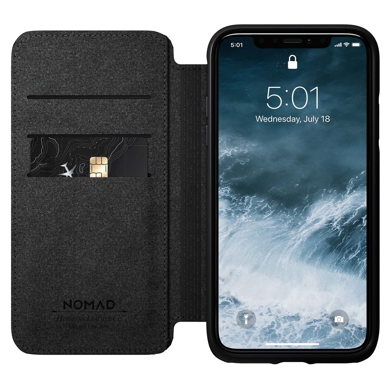 Чехол Nomad Rugged L.Folio д/iPhone 11, Black (NM21X10000)