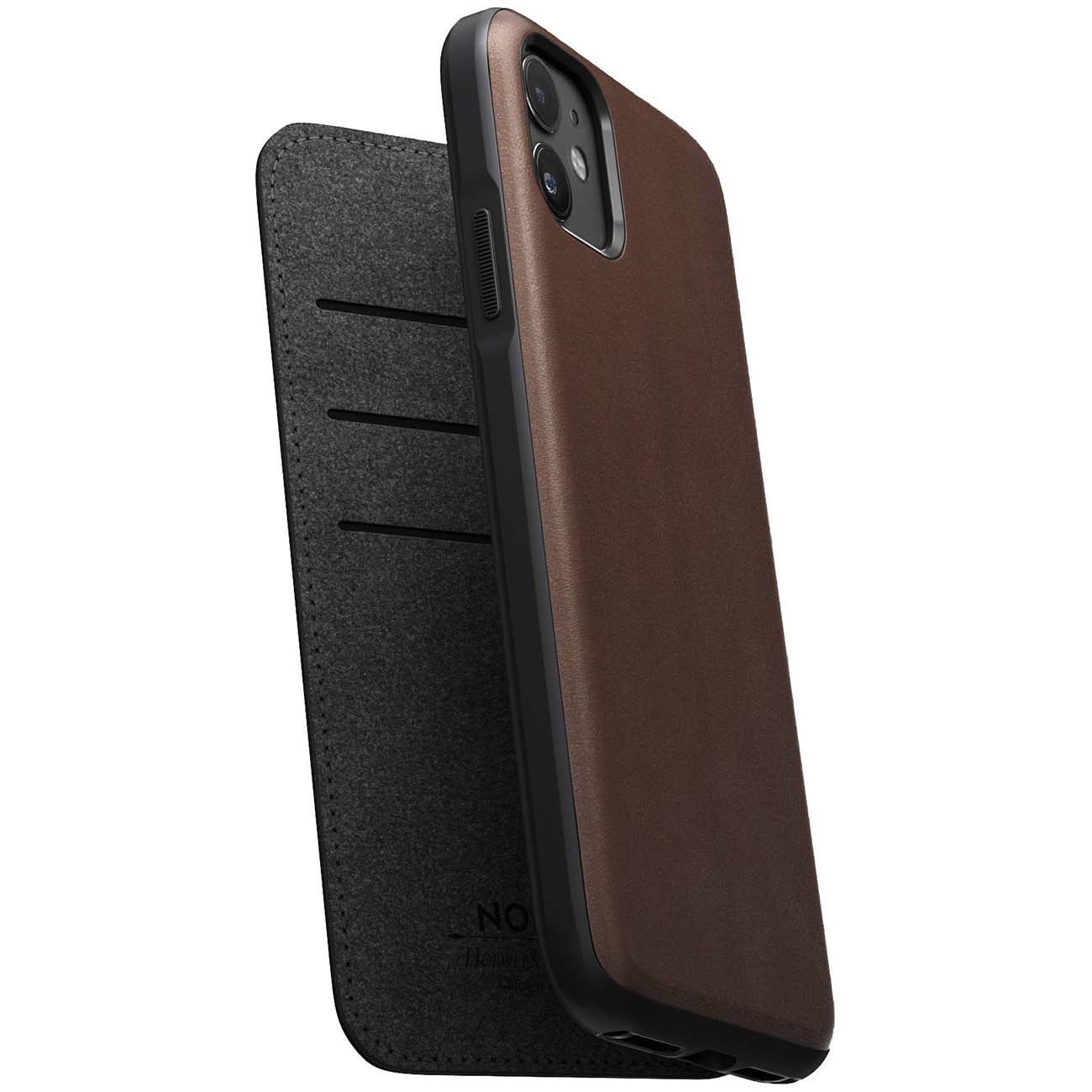 Чехол Nomad Rugged L.Folio д/iPhone 11, D.Brown (NM21XR0000)