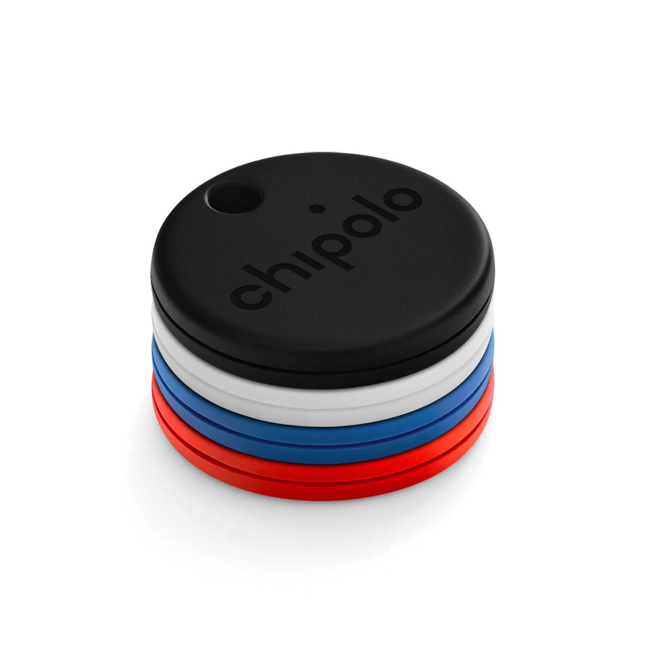 Комплект умных брелков Chipolo One 4шт. Black/Blue/Red/White (CH-C19M-4COL-R)