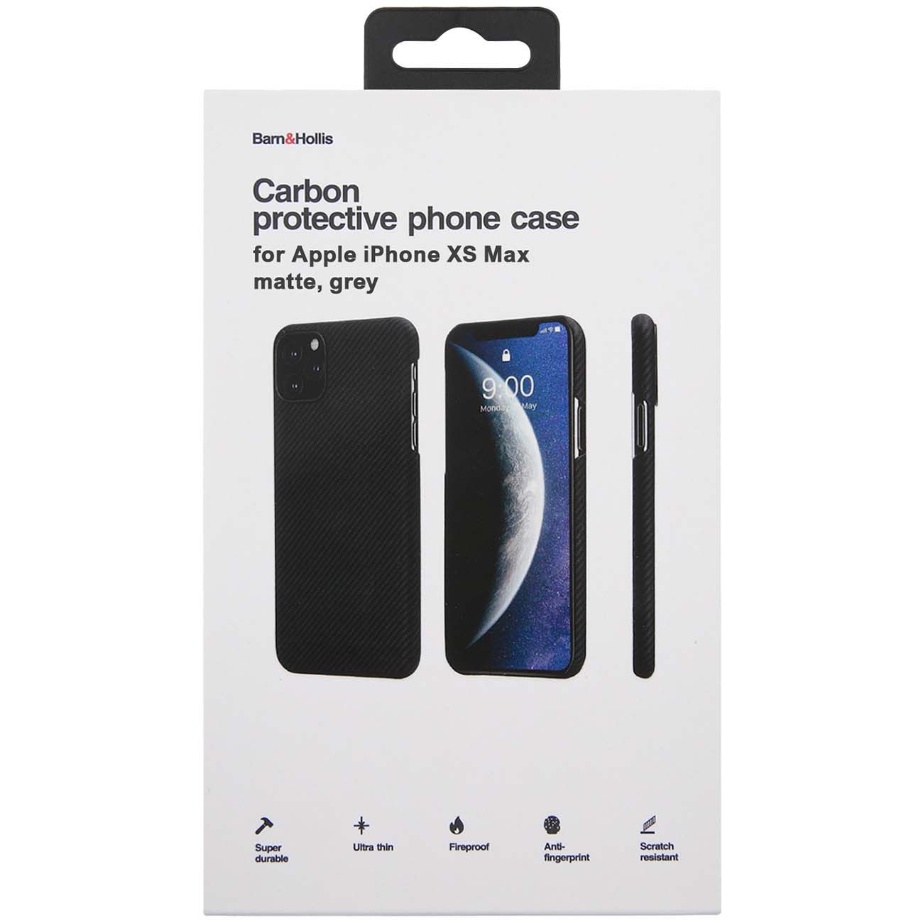 Чехол Barn&Hollis Carbon для iPhone XS Max Matte Grey
