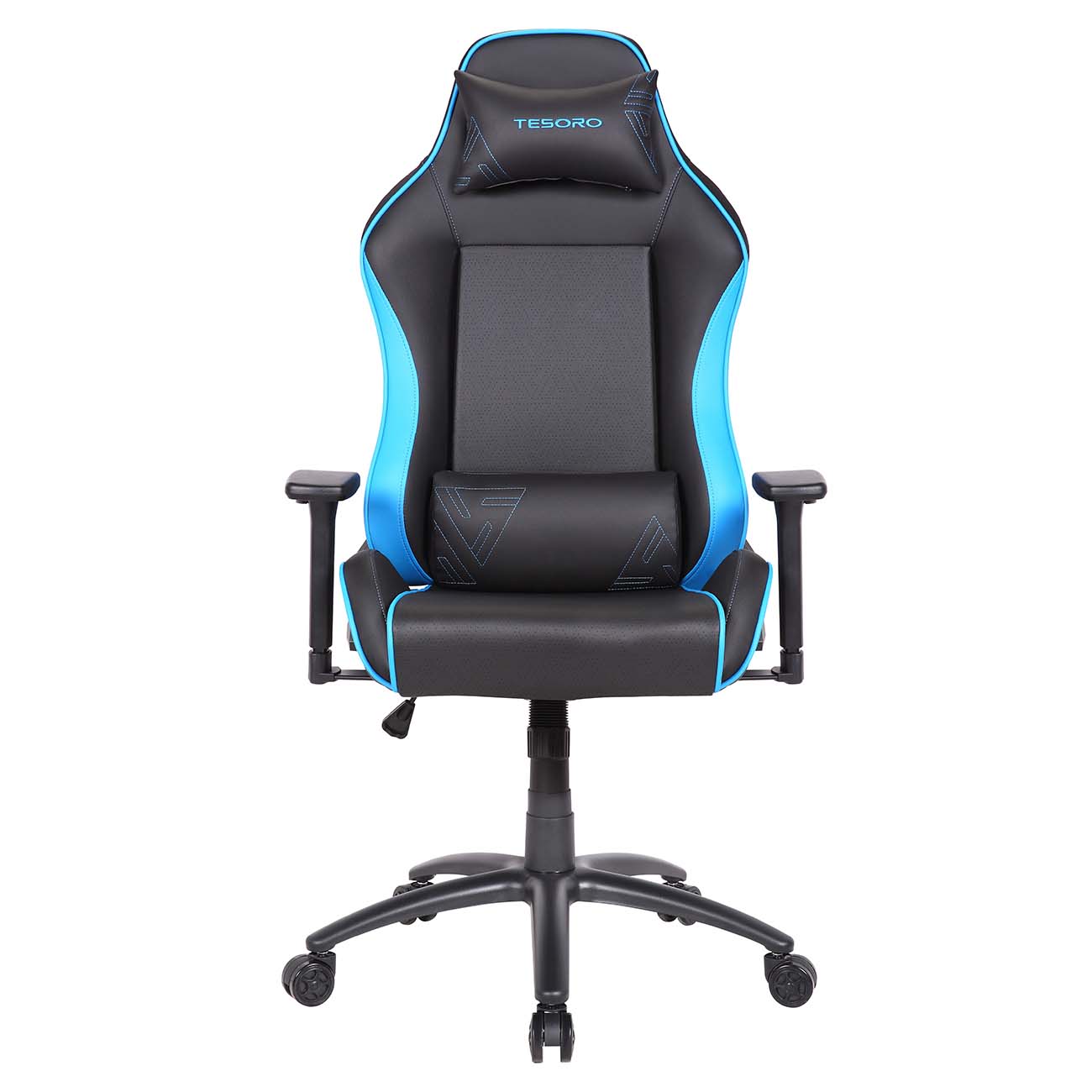 Кресло компьютерное игровое Tesoro TS-F715 Black-Blue