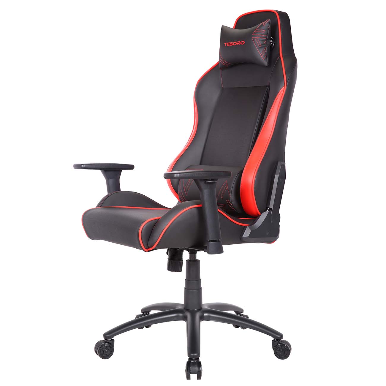 Кресло компьютерное игровое Tesoro TS-F715 Black-Red