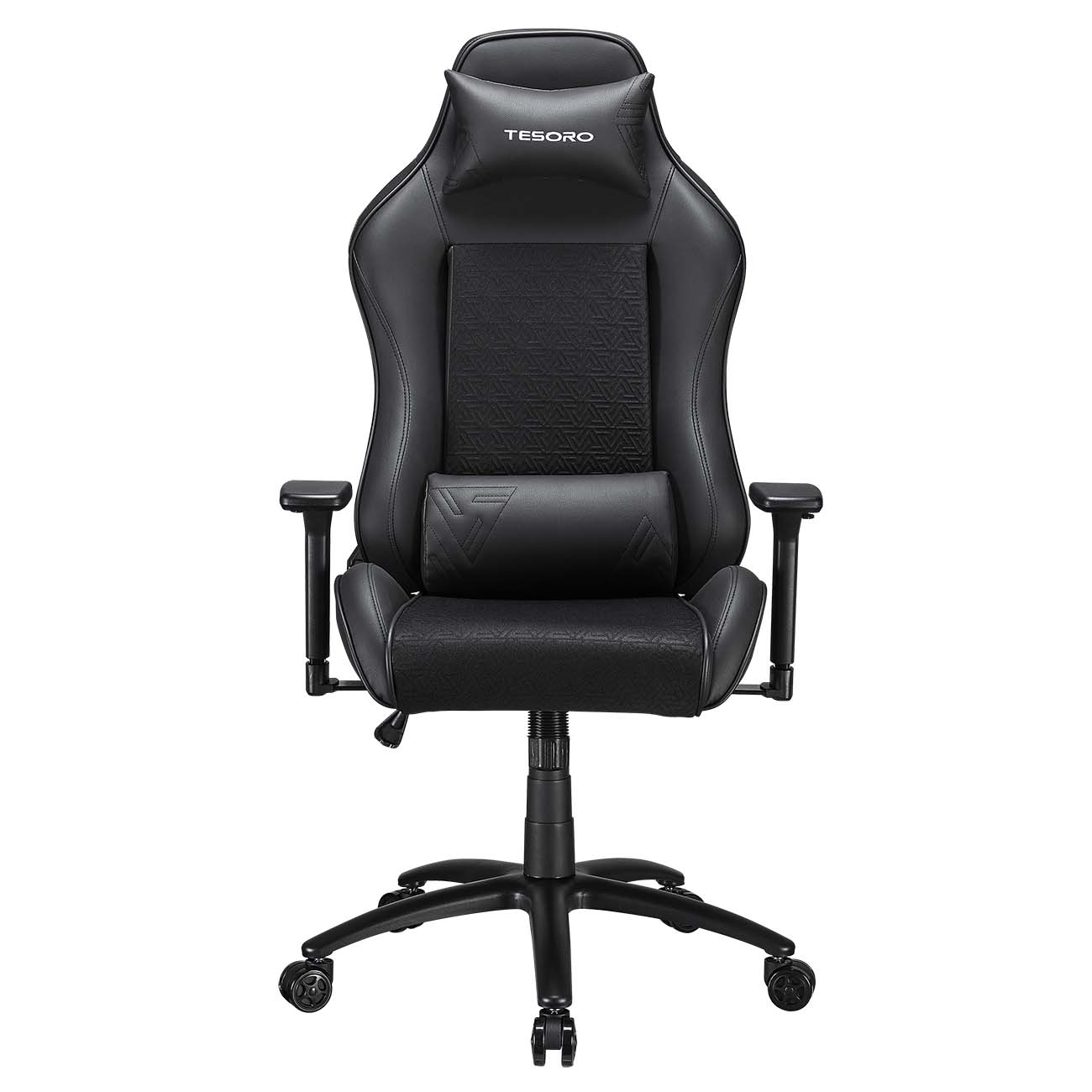 Кресло компьютерное игровое Tesoro TS-F717 Black (Mesh Fabric)