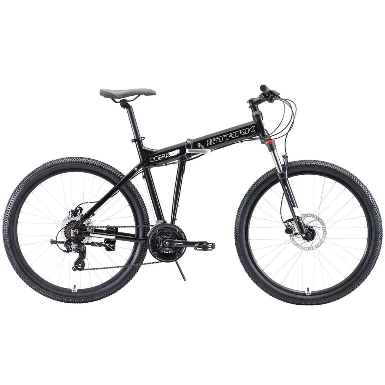 Велосипед горный Stark Cobra 27.2 HD чёрный/белый 20''/2020