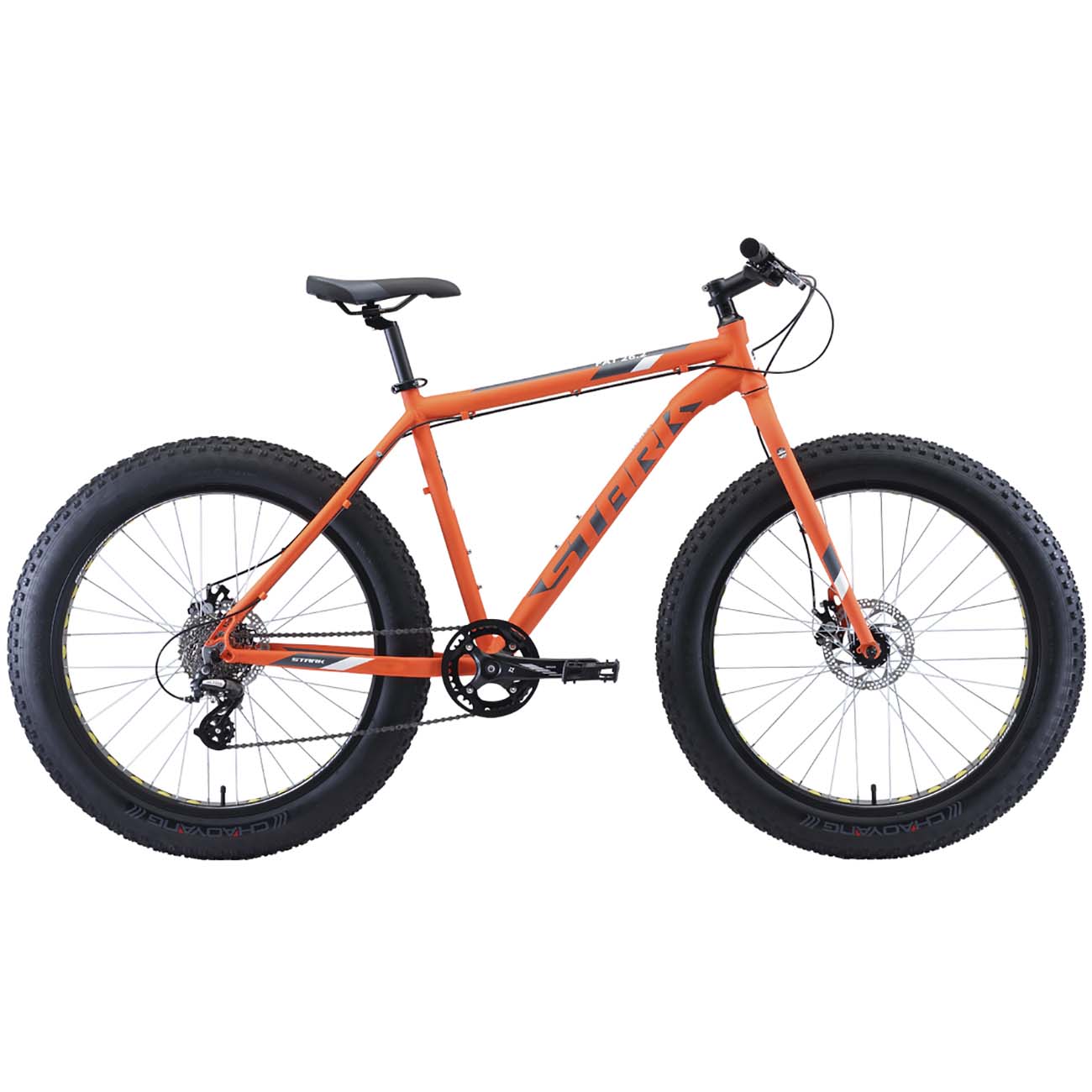 Велосипед горный Stark Fat 26.2 D оранжевый/серый/белый 18''/2020